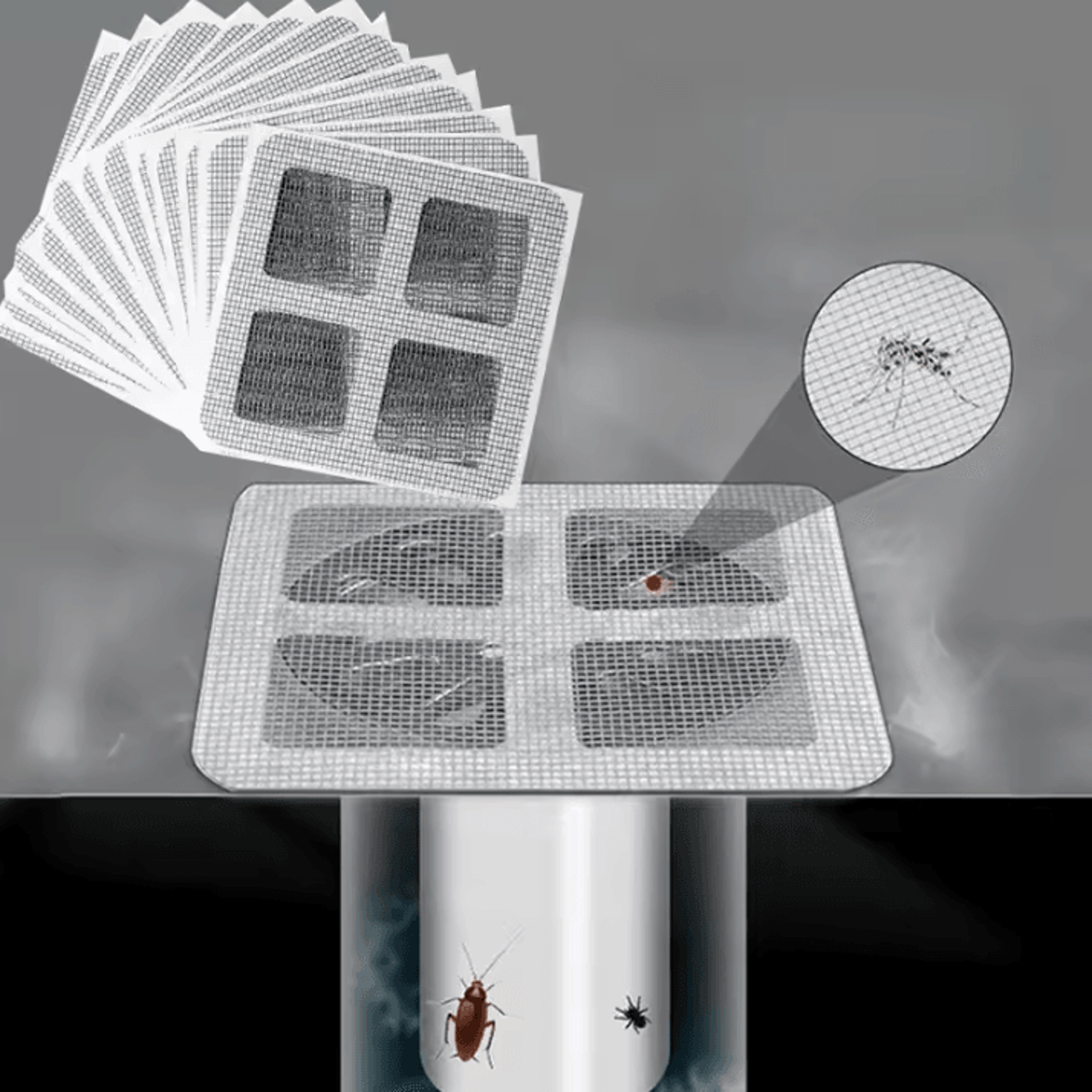 30/50 pack shower drain hair catcher disposable drain covers with mesh hair stopper strainer for bathroom and kitchen