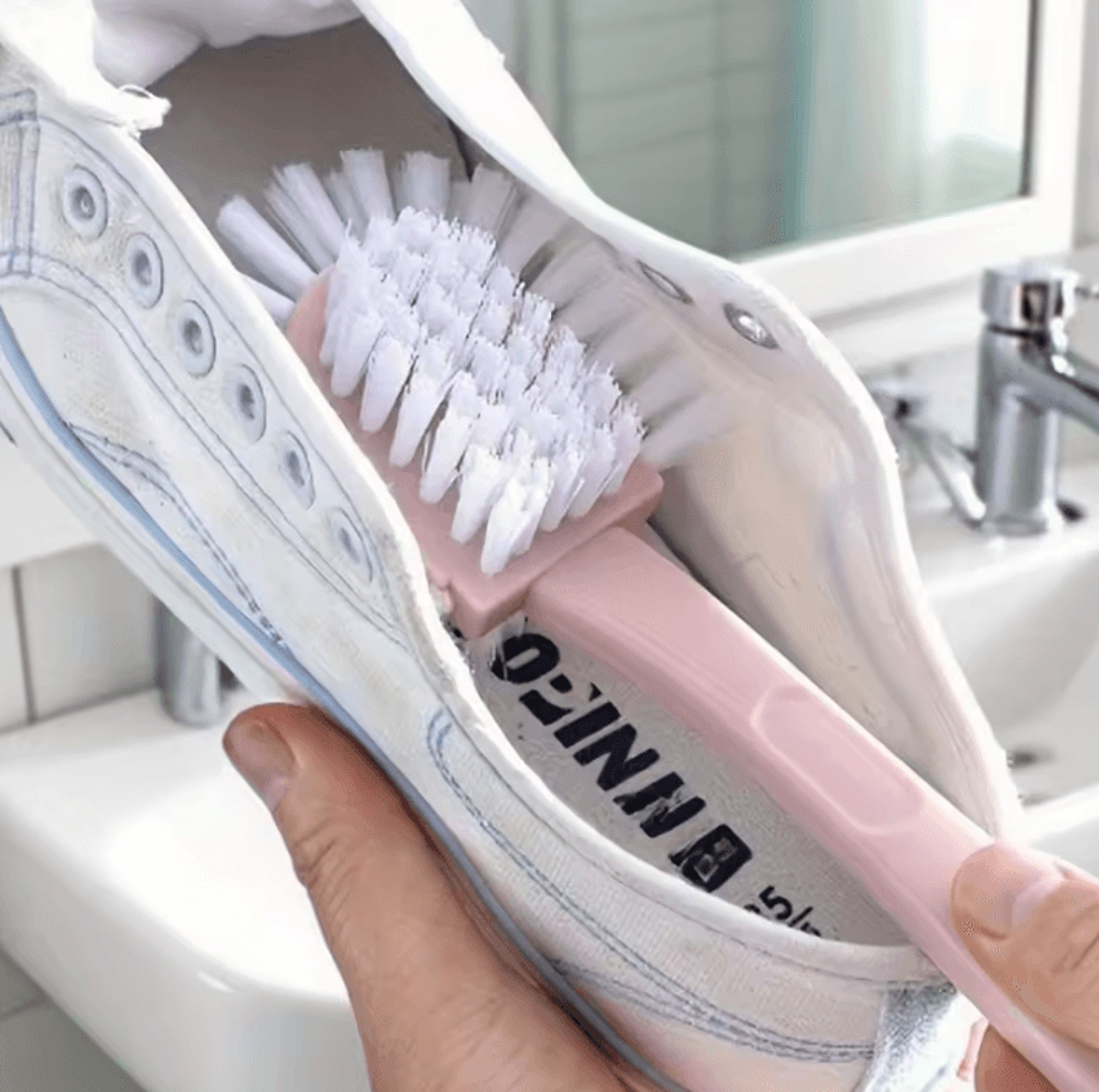 five-sided shoe cleaning brush multi-function double-sided circular 360-degree decontamination household shoe care tool