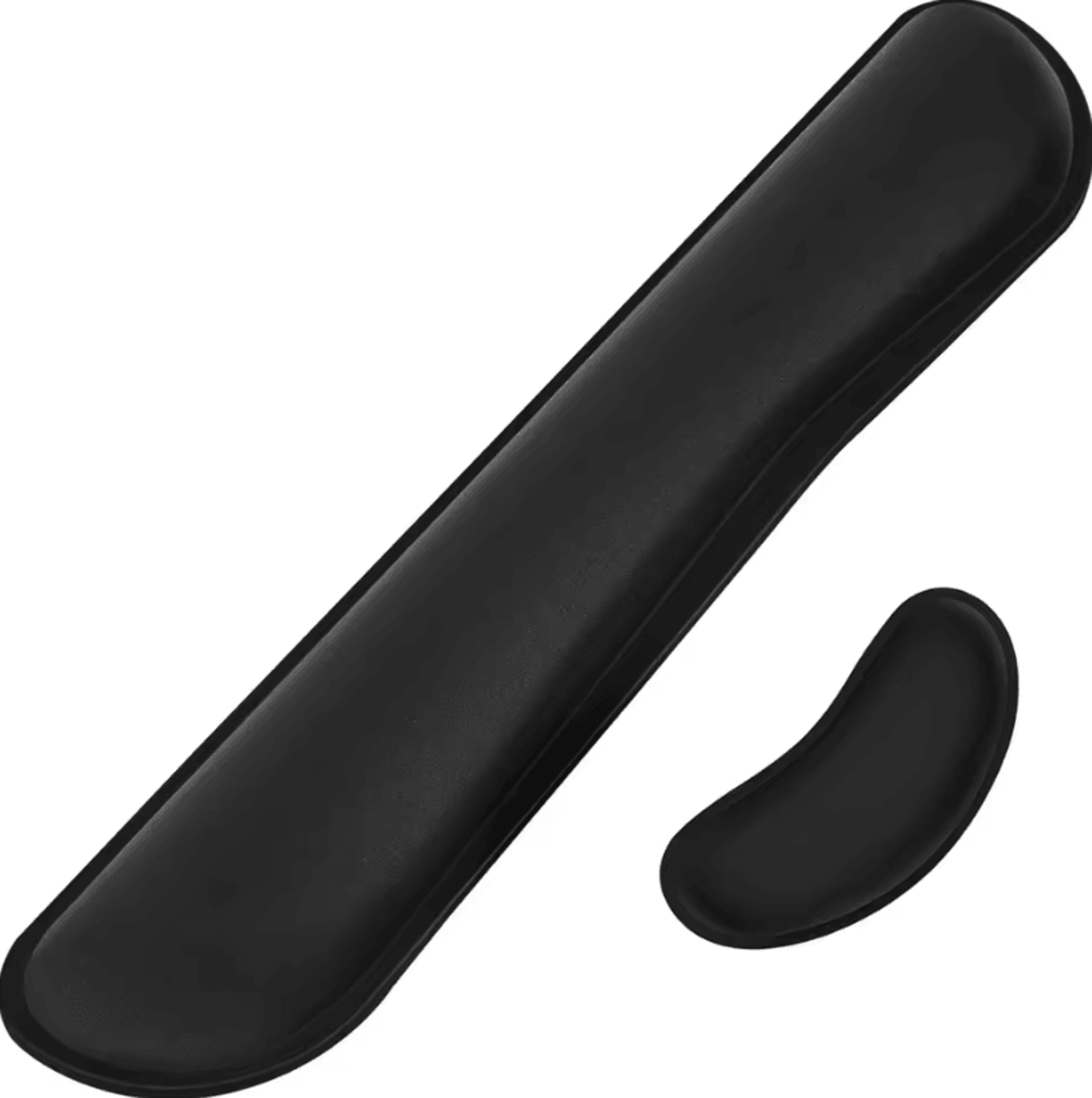 2pcs keyboard and mouse wrist rest set with silky gel memory foam for ergonomic comfort