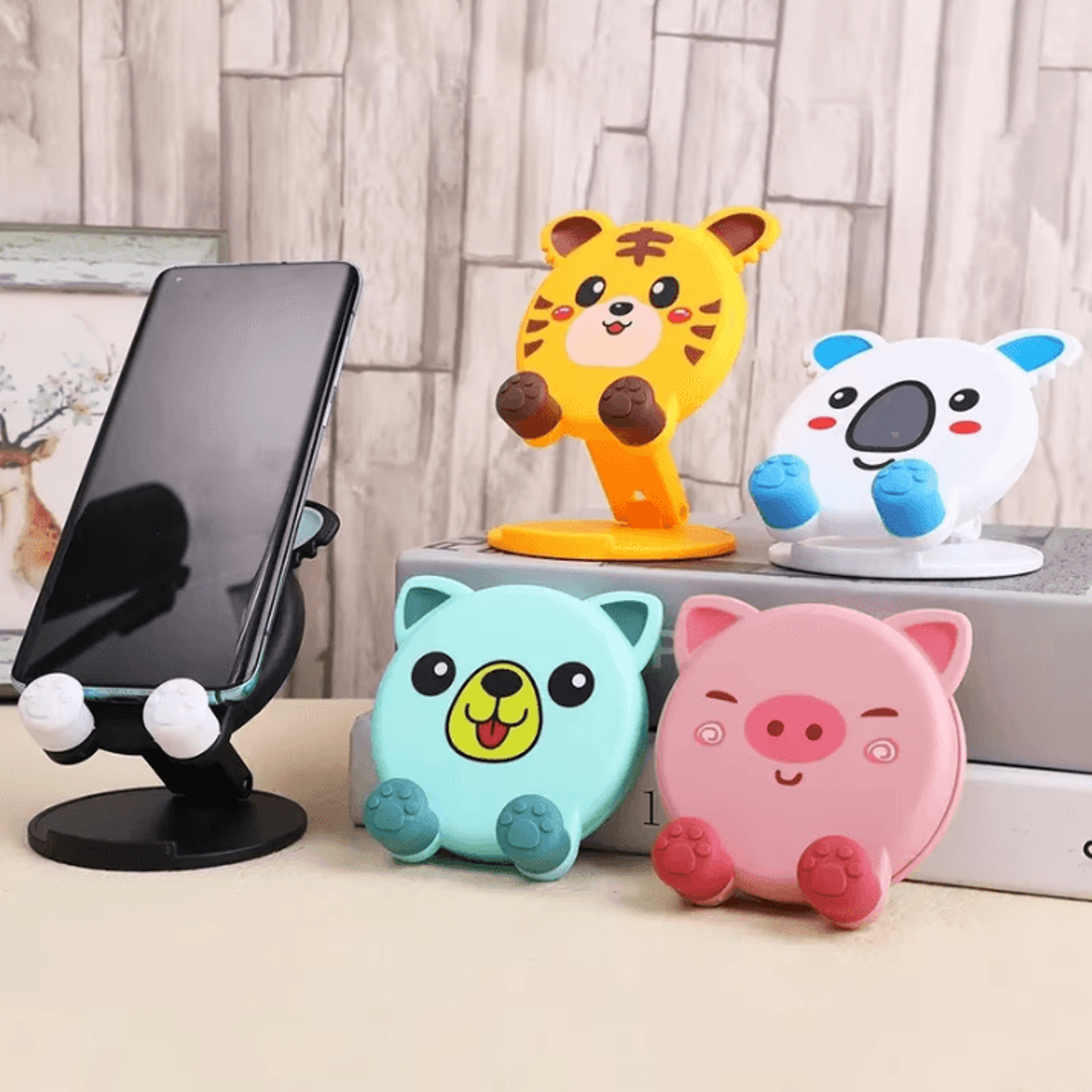 foldable travel phone stand – adjustable portable phone holder and tablet desk mount for universal devices