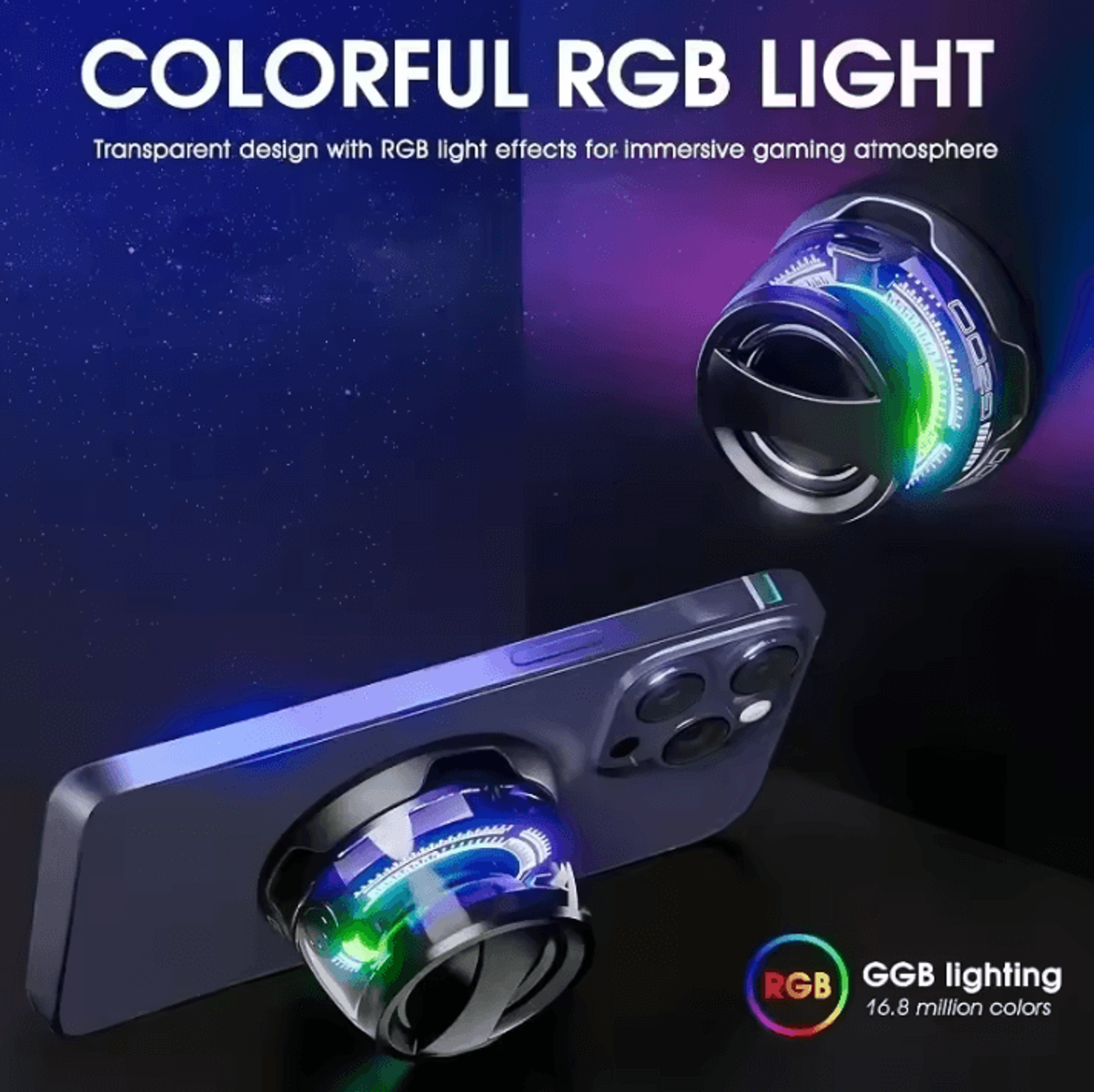 g200 portable bluetooth speaker – bluetooth 5.3 with rgb ambient light and magnetic phone stand function