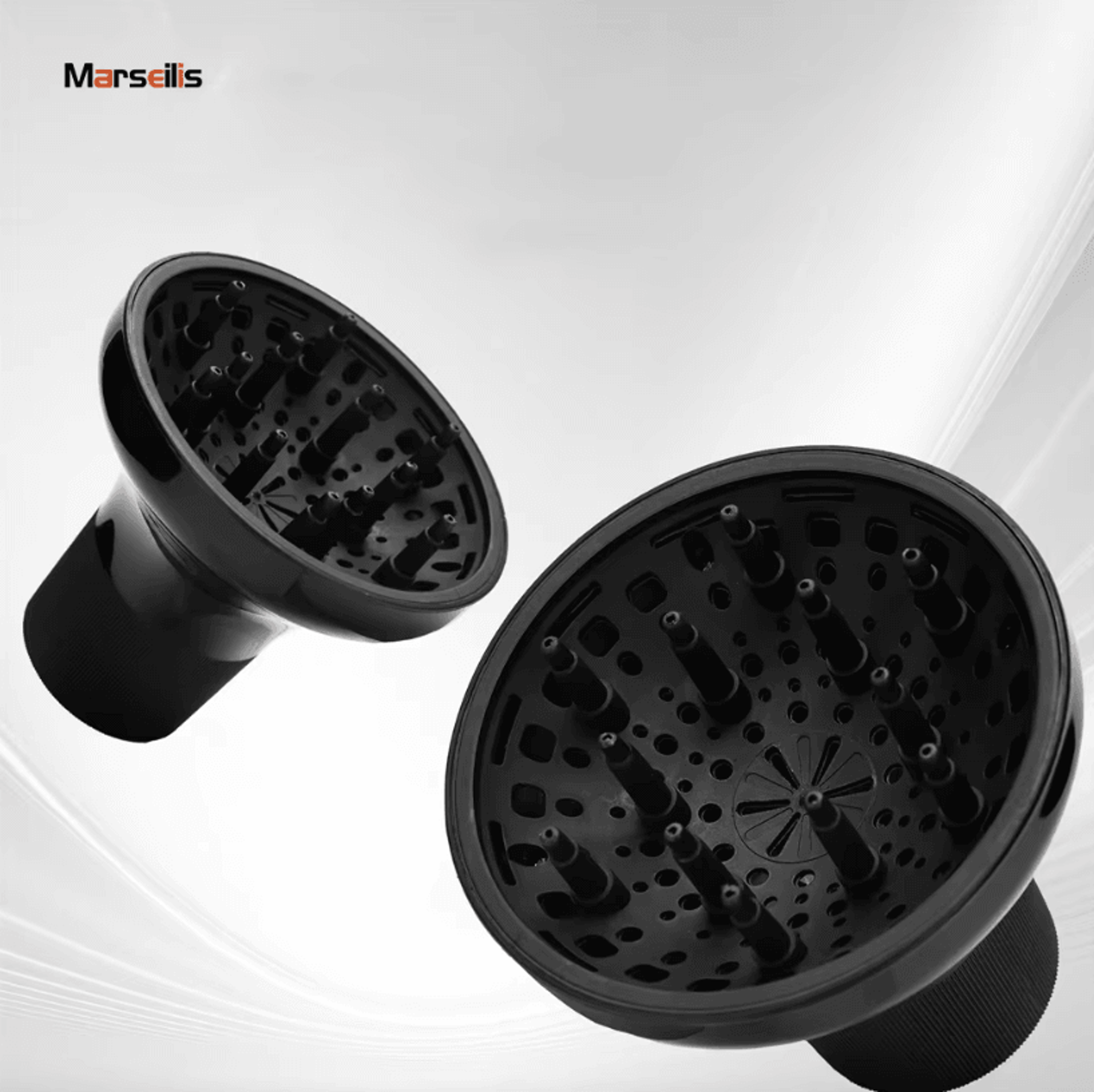 marseilis universal hair dryer diffuser attachment for curly and wavy hair fits 1.57 to 2.36 inch dryer nozzles
