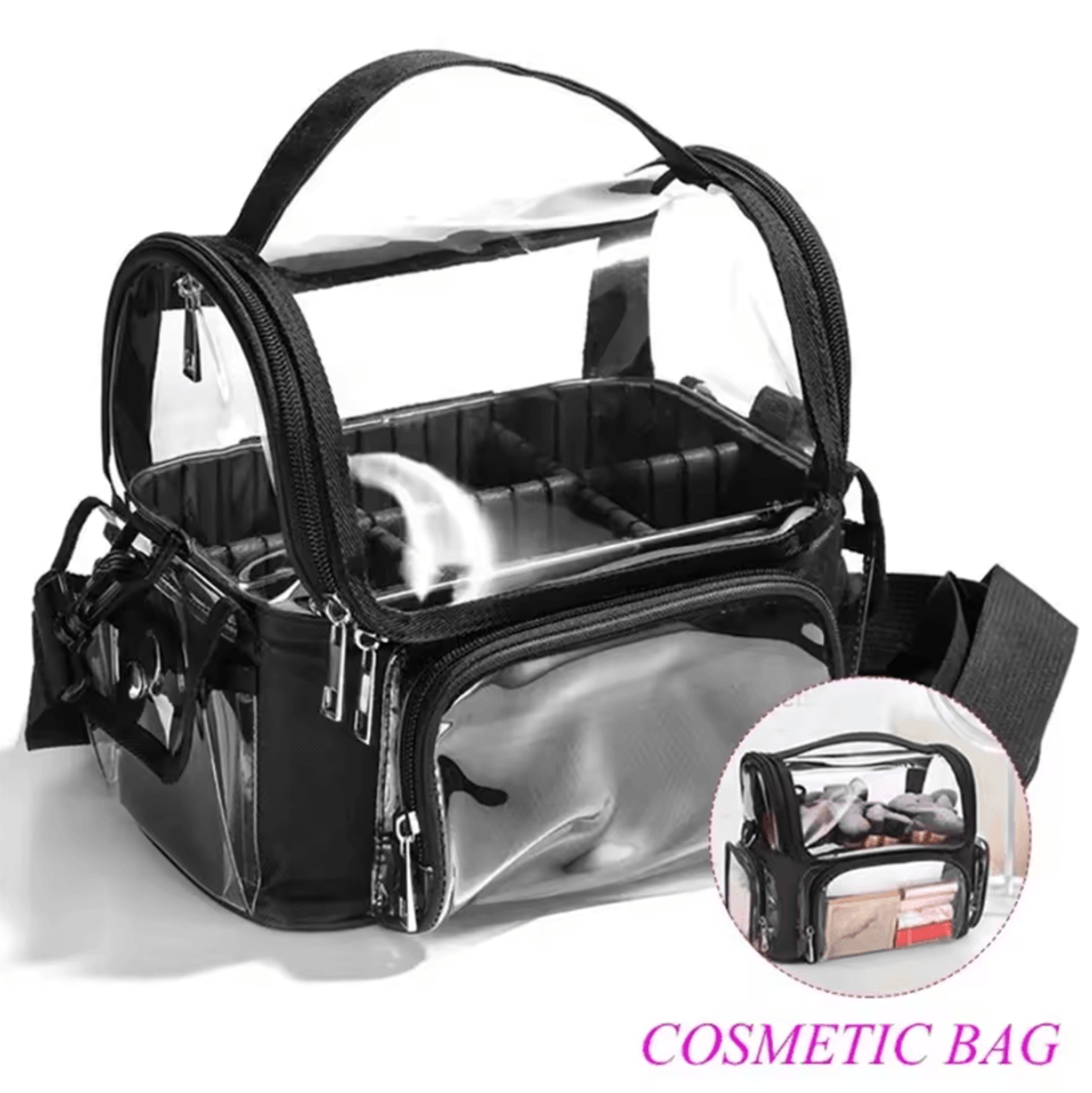 professional makeup case large capacity cosmetics organizer storage box suitcase for women