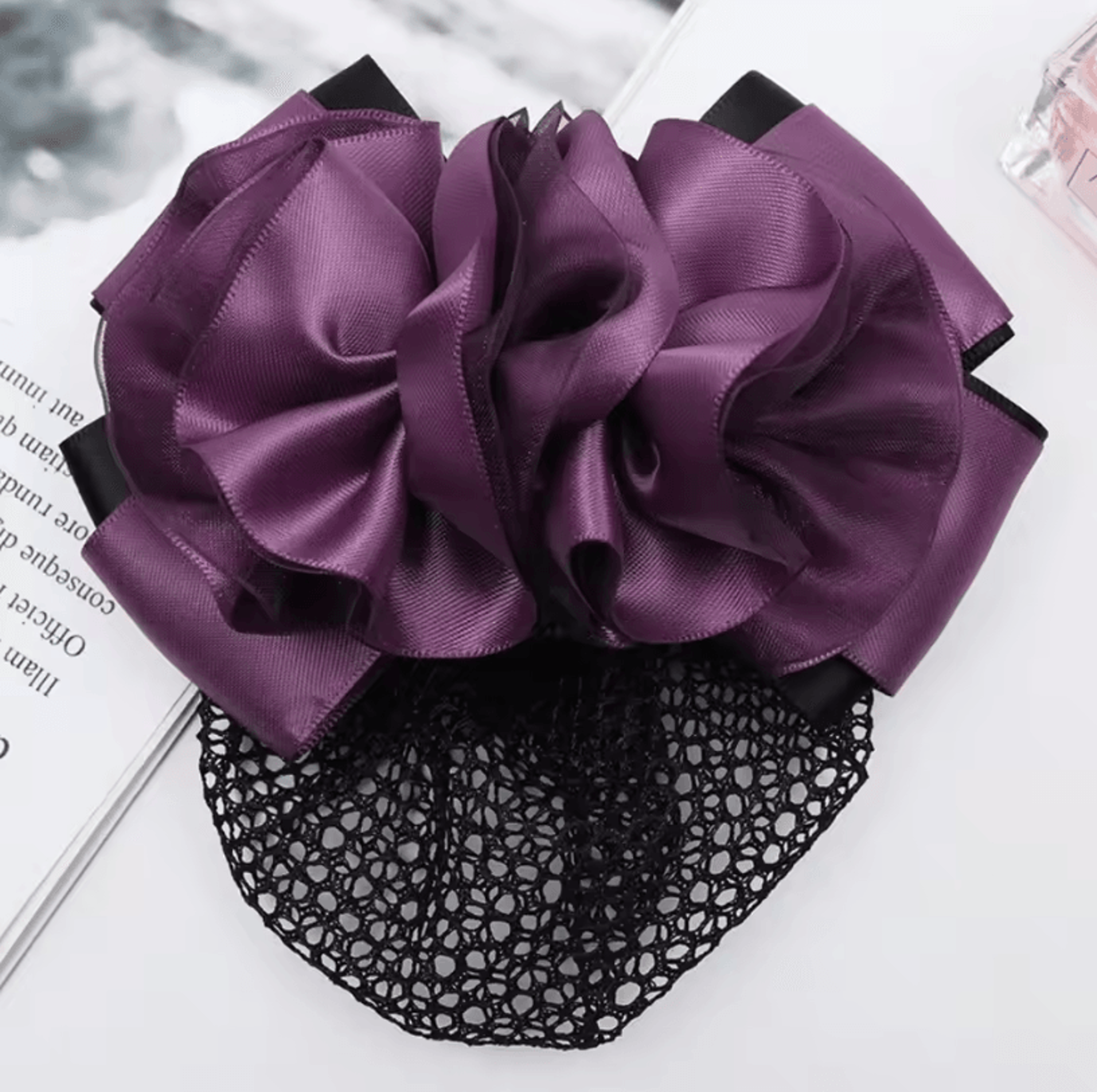 2-pack ladies crochet mesh bun cover hair nets for dance and daily style