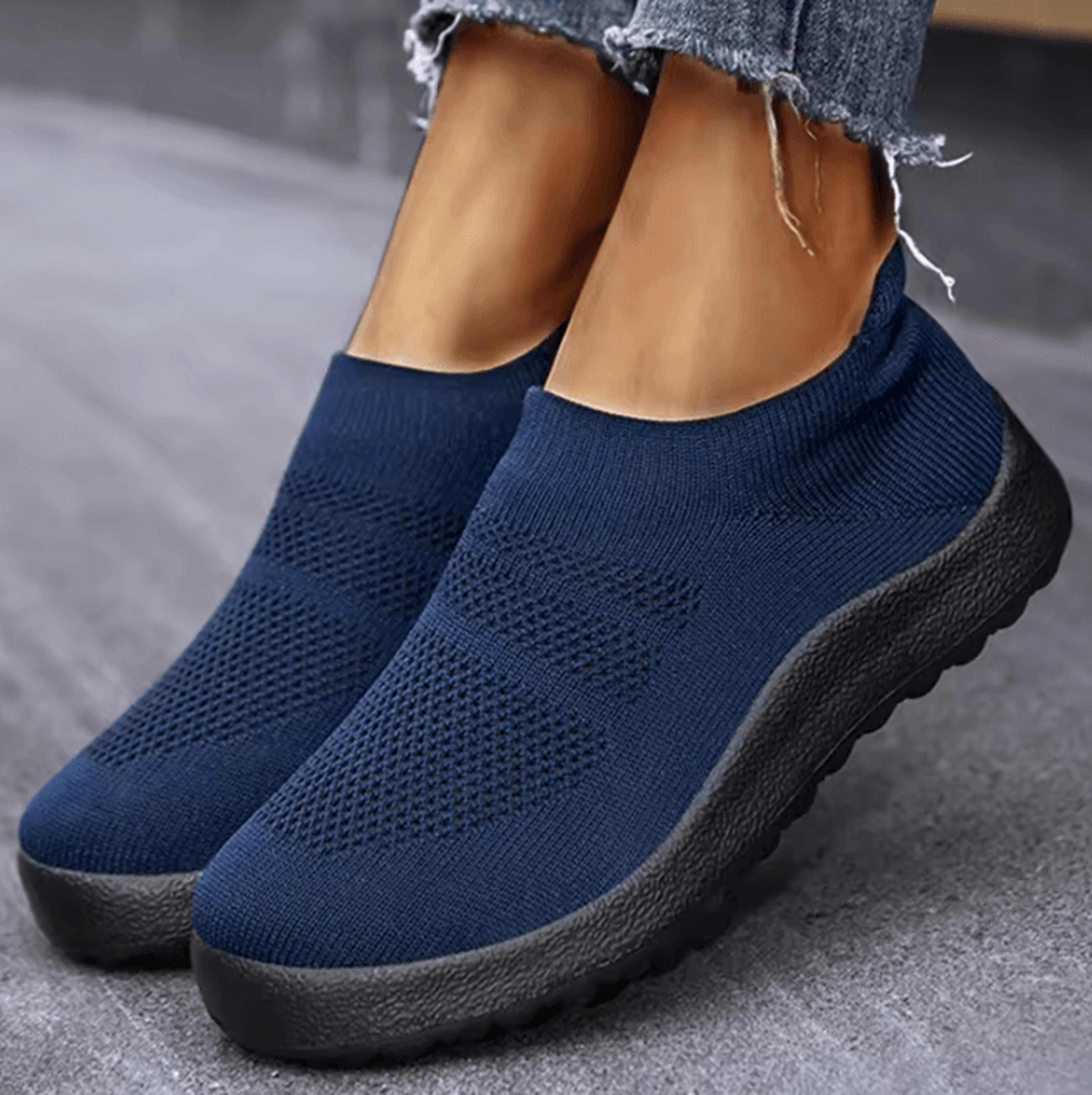 2024 womens breathable slip-on sport sneakers – lightweight comfortable running and casual shoes