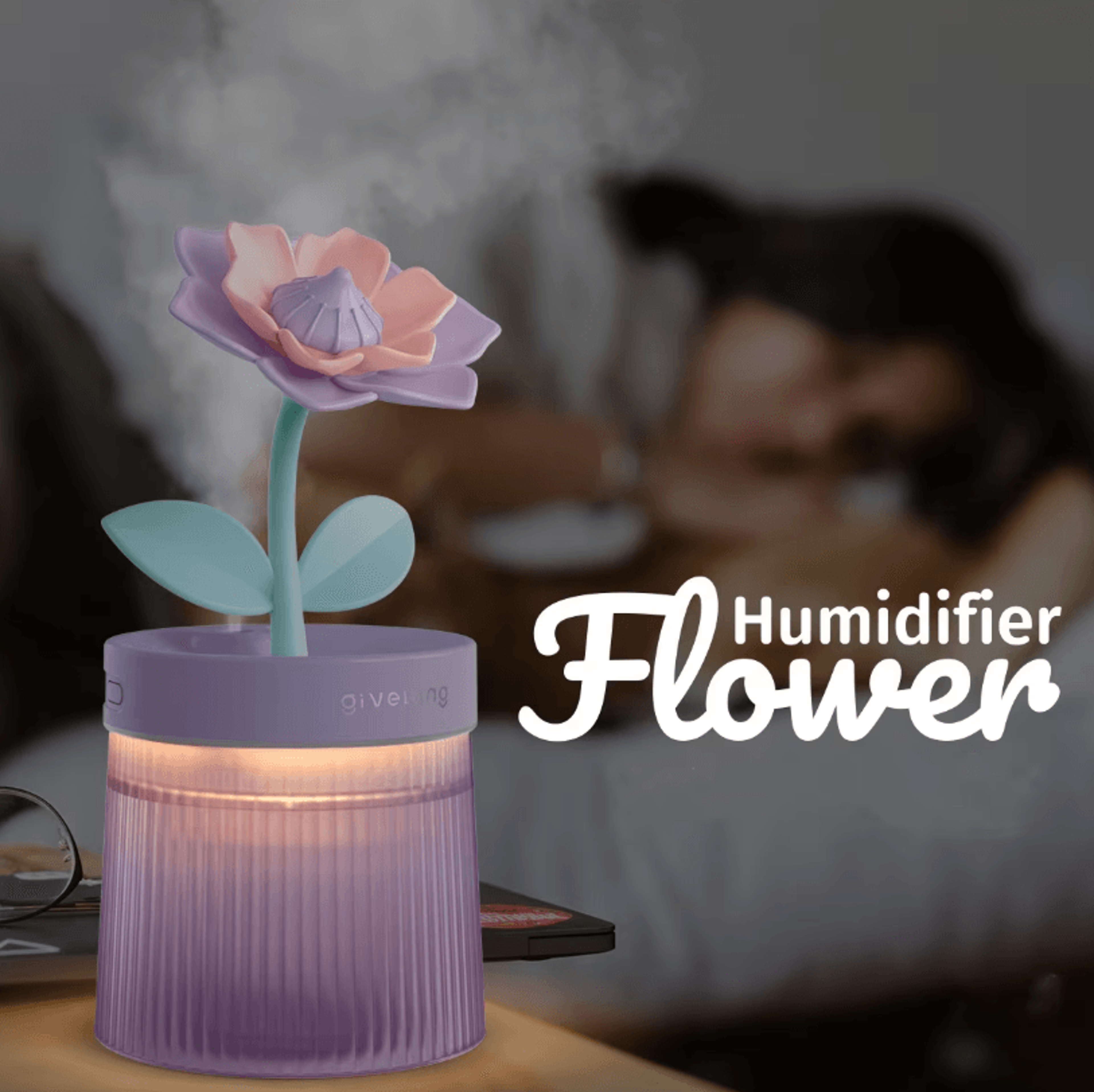2026 portable usb ultrasonic humidifier – colorful cup cool mist aroma diffuser with led light