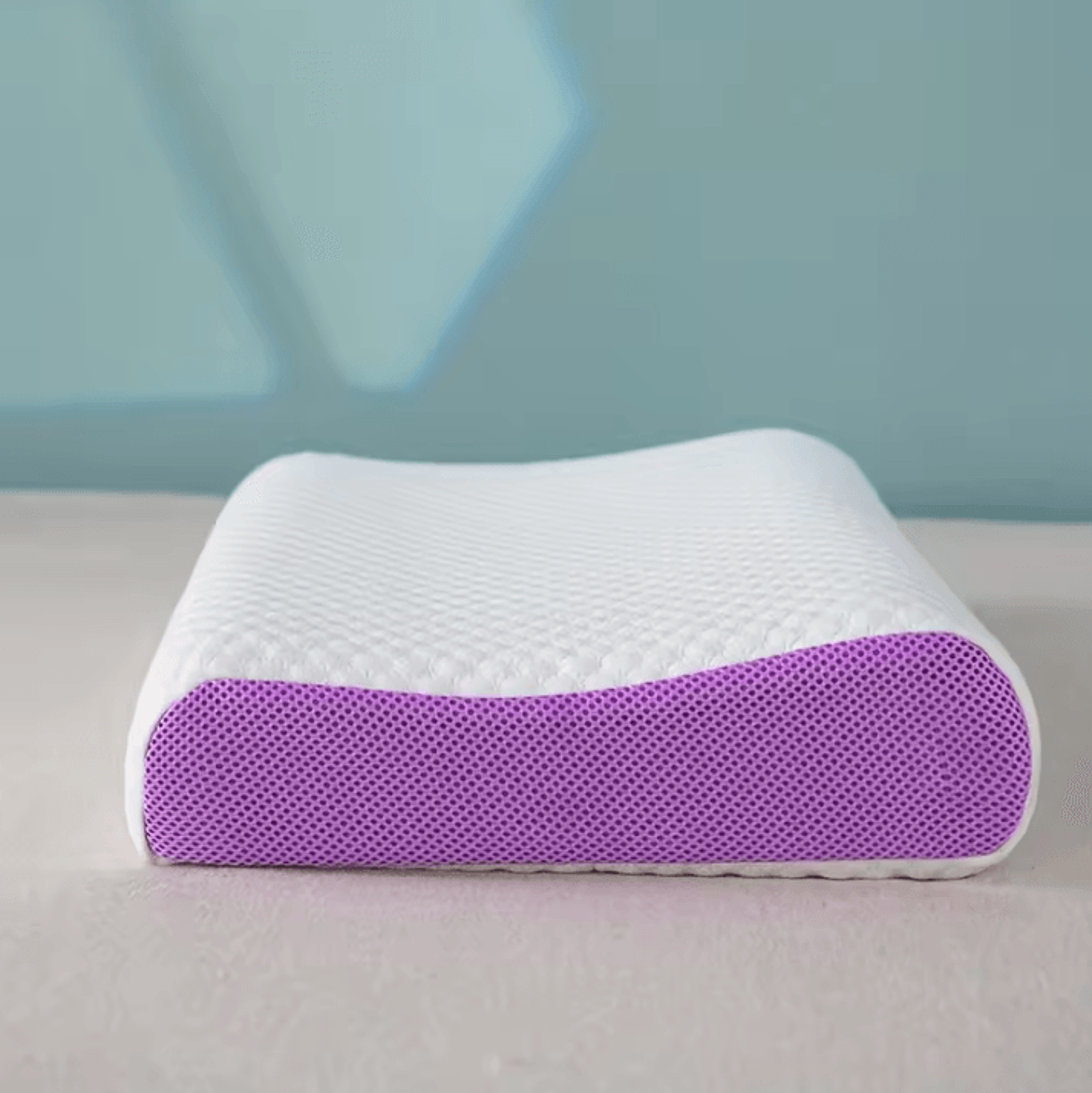 breathable air layer tpe pillow – zero pressure cervical neck support pillow (20.47 by 13.78 in)