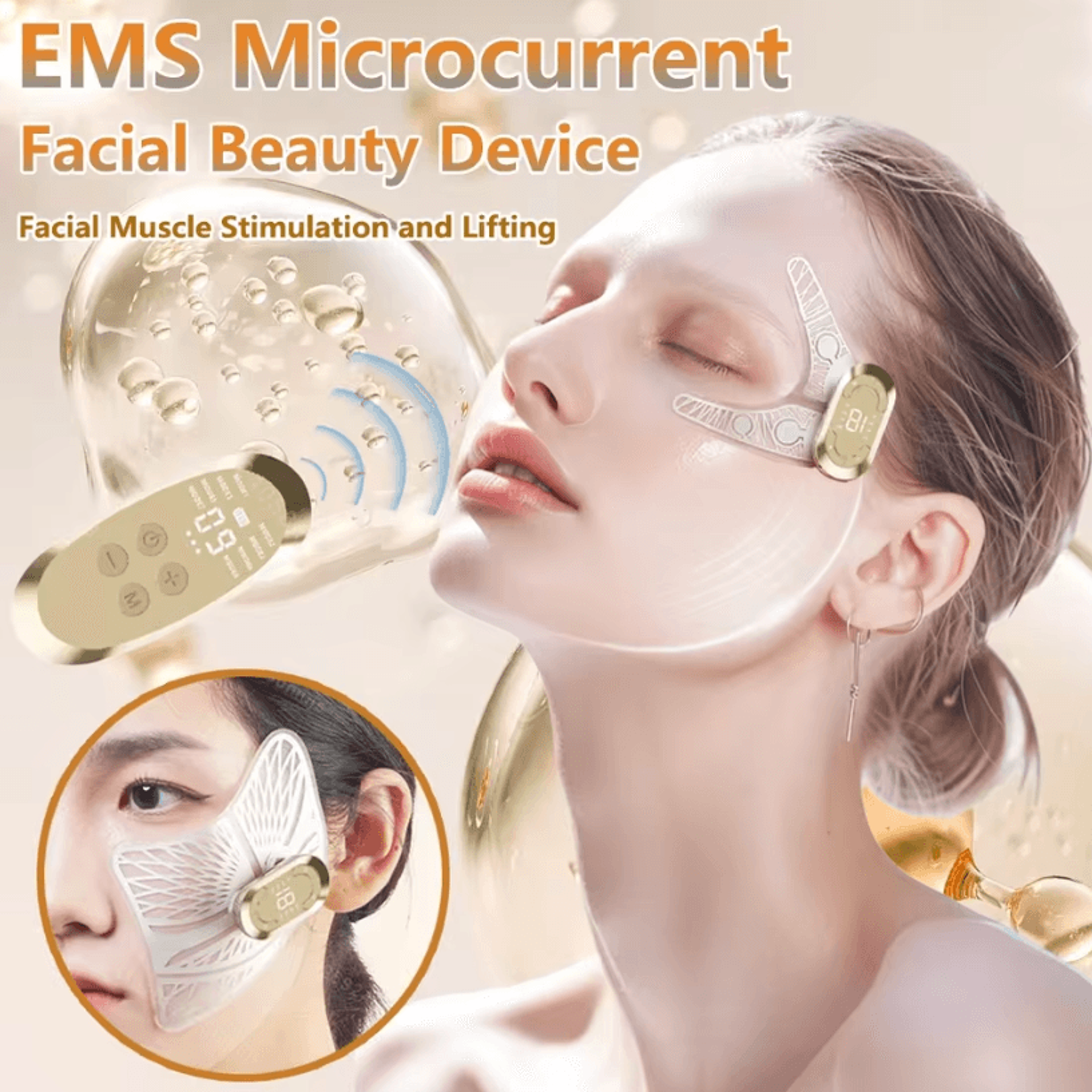ems facial massager – eye and face lifting beauty and anti-wrinkle device