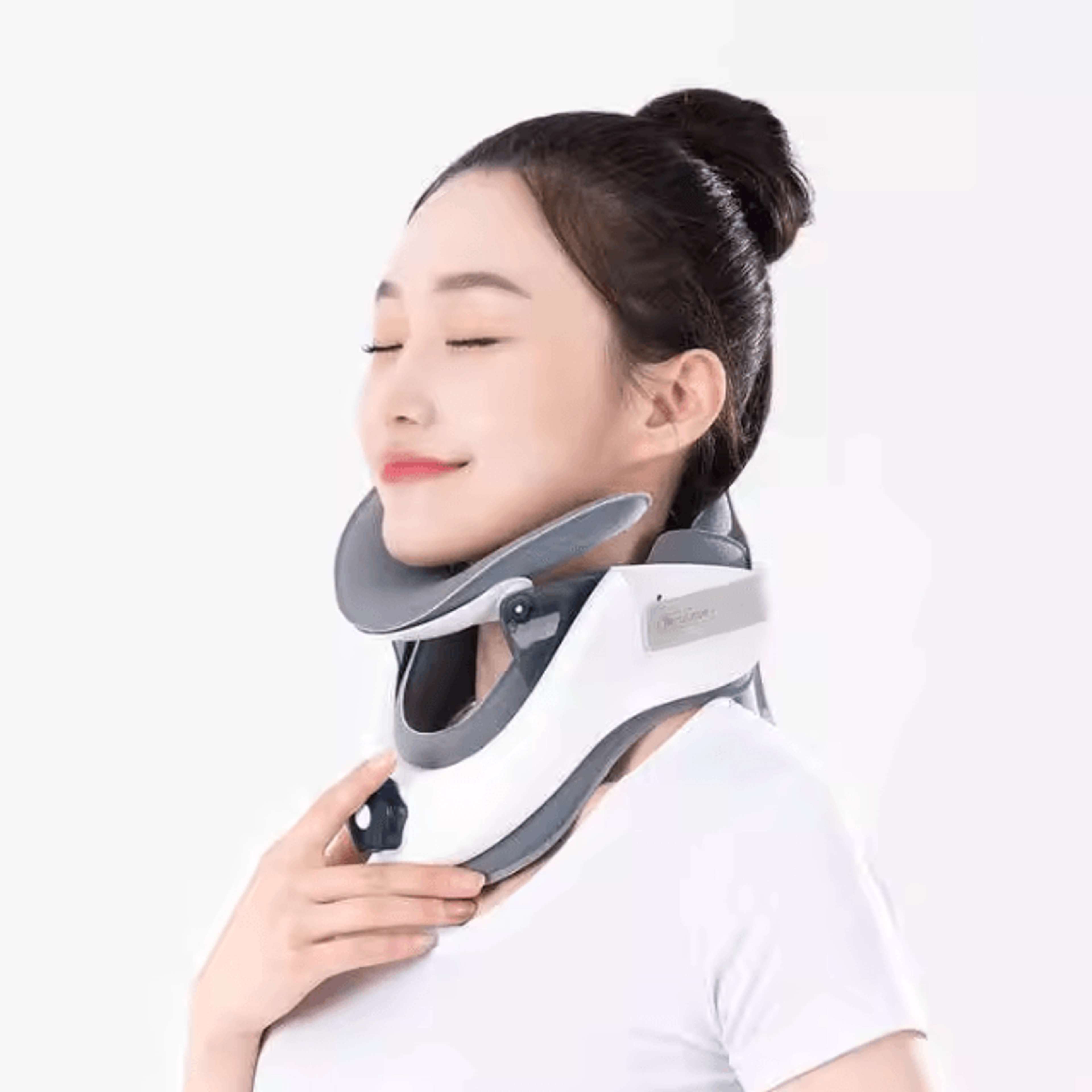 adjustable neck stretcher collar – air sac cervical traction device for spine alignment