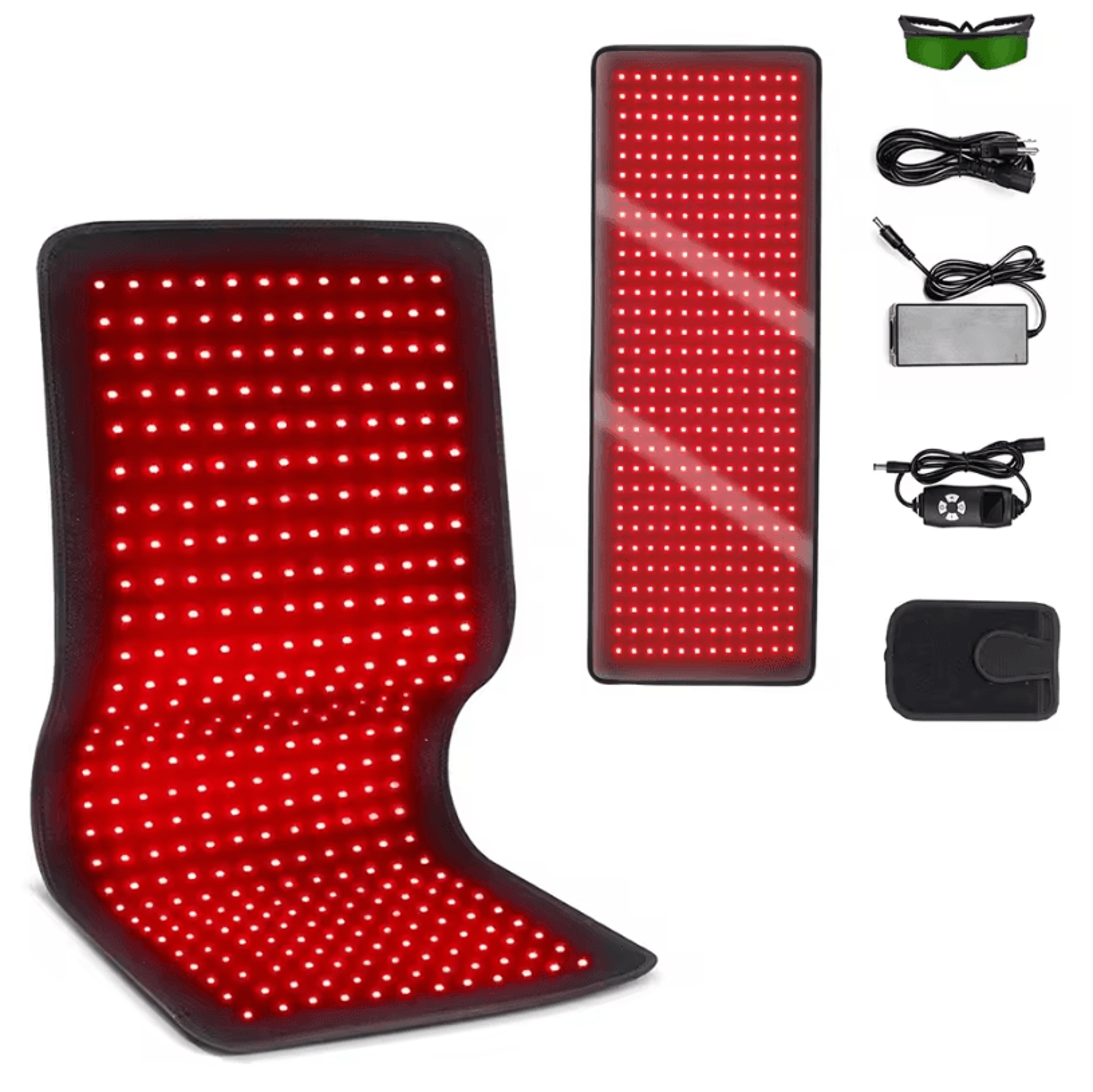 red and infrared therapy belt – wearable led heating wrap for muscles, joints and recovery
