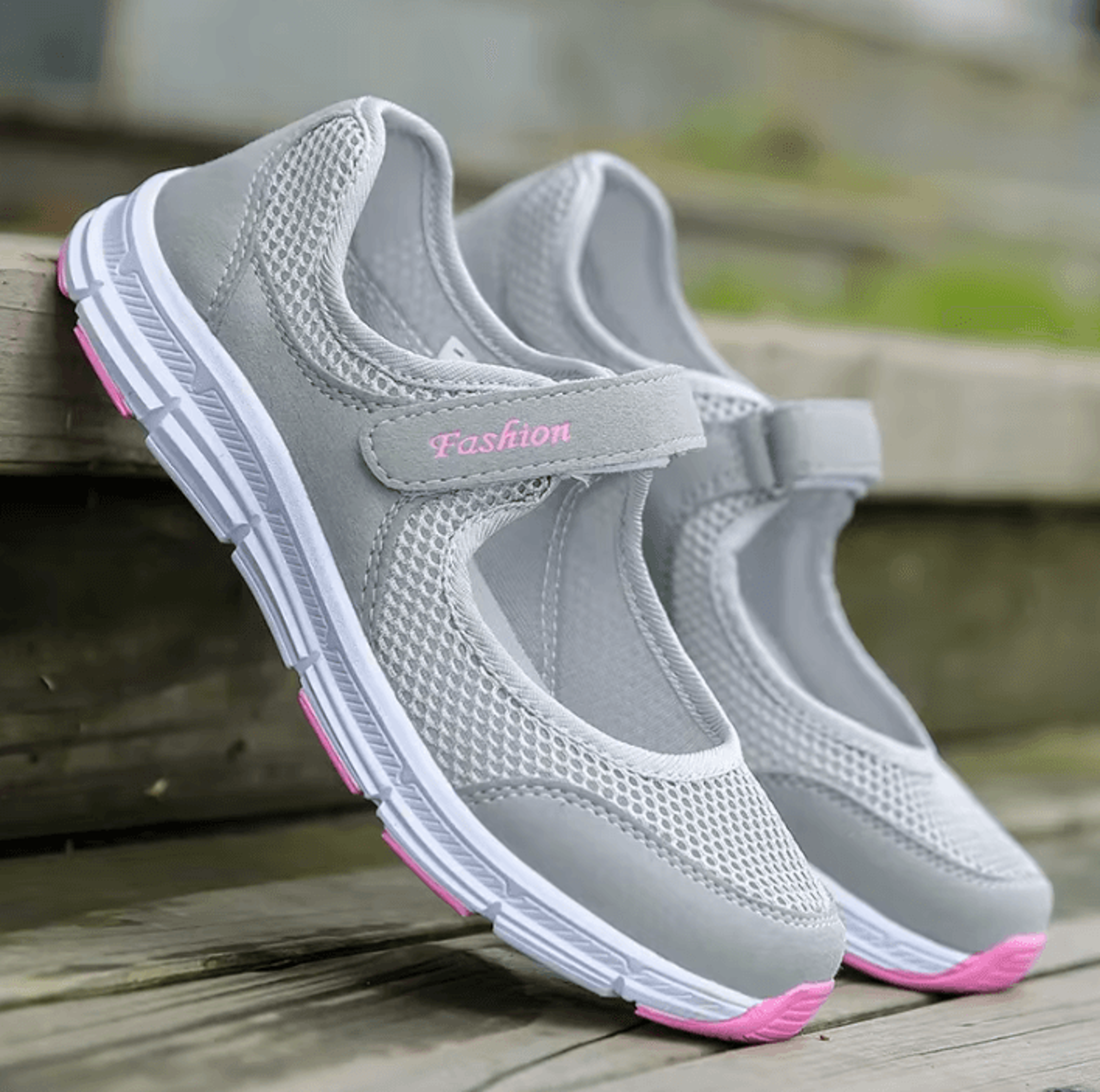 womens breathable mesh sneakers – white vulcanized casual walking and work shoes