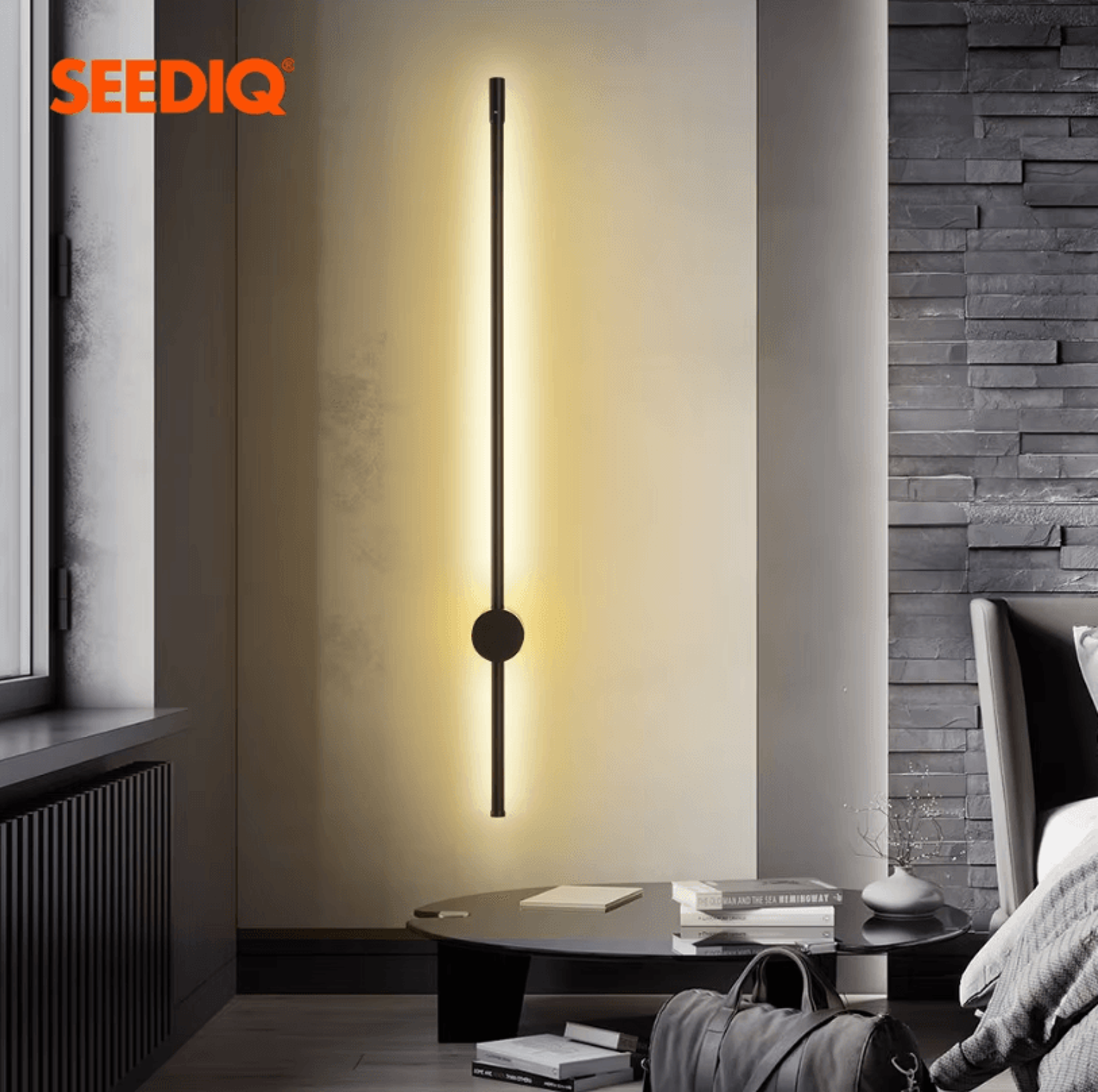 modern led wall lamp – long surface mounted wall light for home lighting