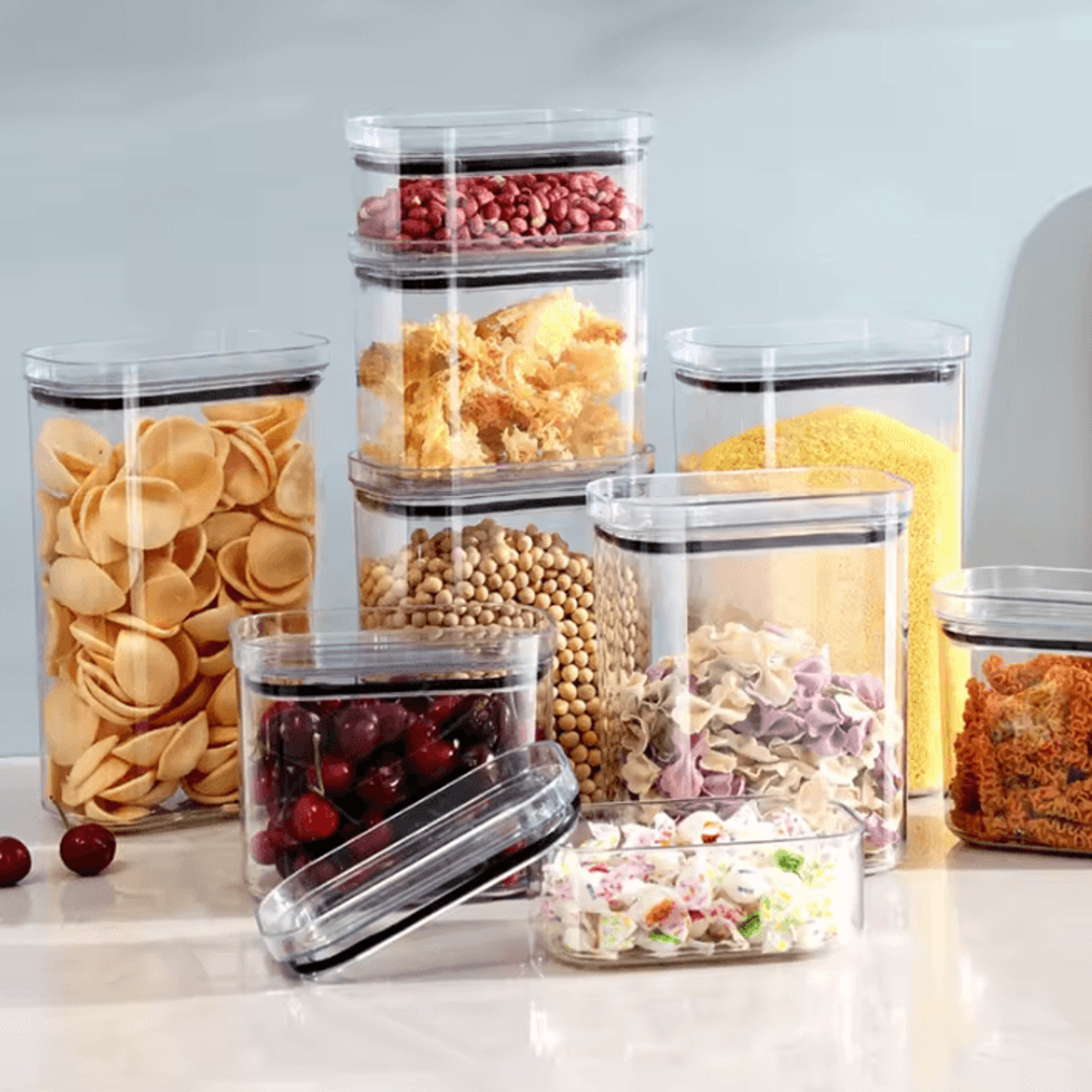 sealed jars – large capacity moisture-proof kitchen storage containers
