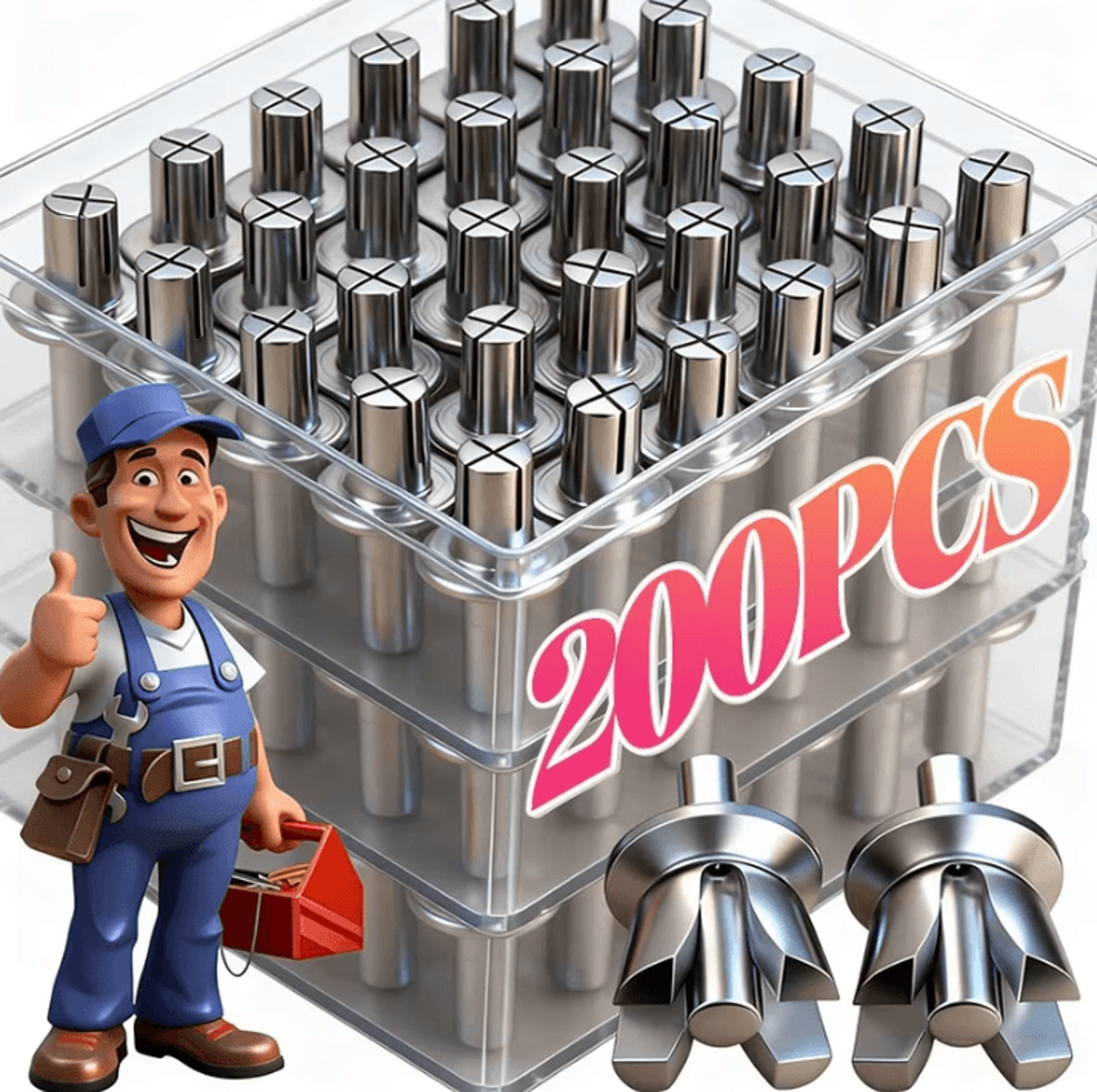 hammer drive expansion rivets – aluminum knock-in fastener pins for hardware