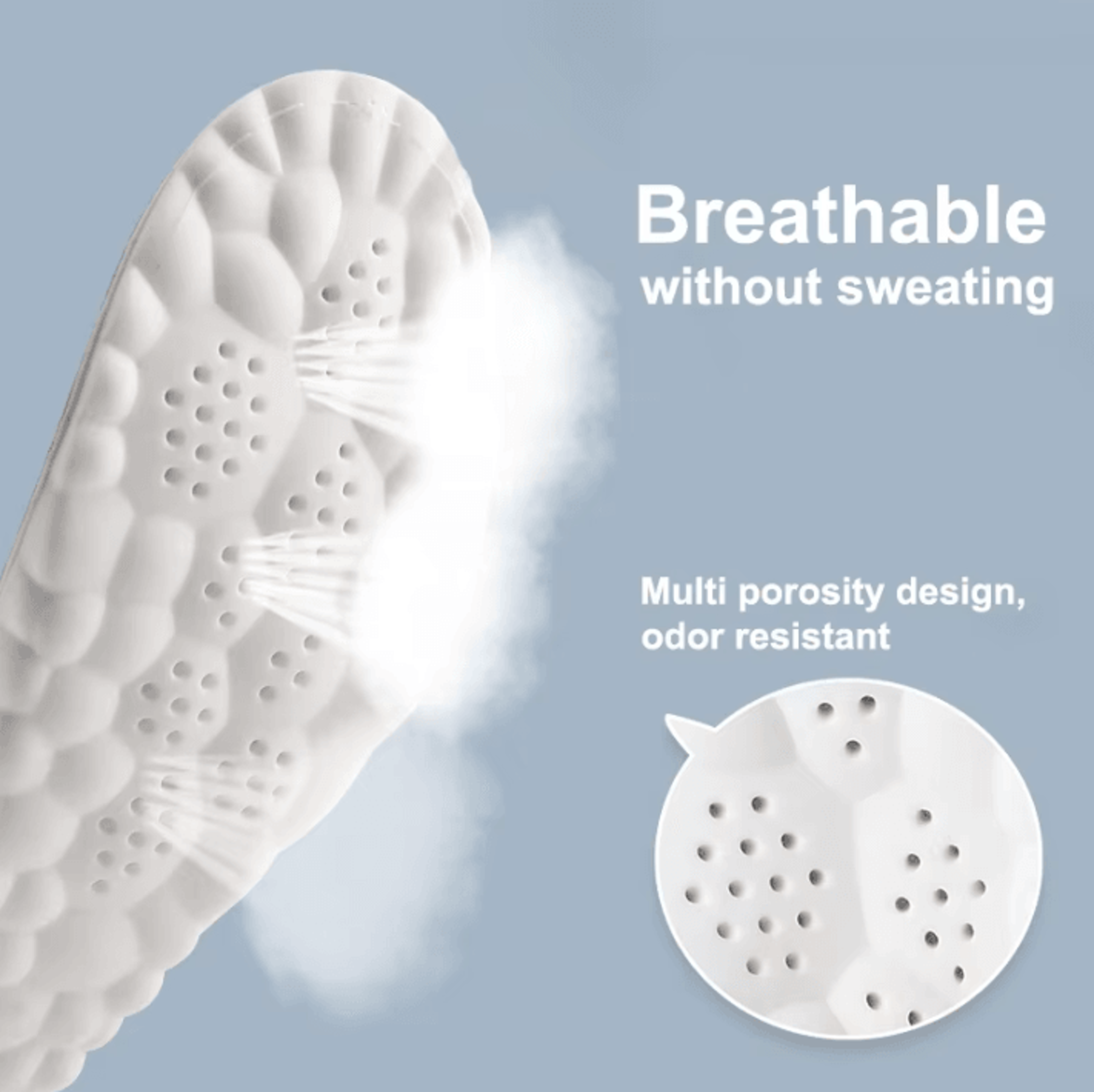 high elasticity sport shoe insoles – soft arch support orthotic cushion pads
