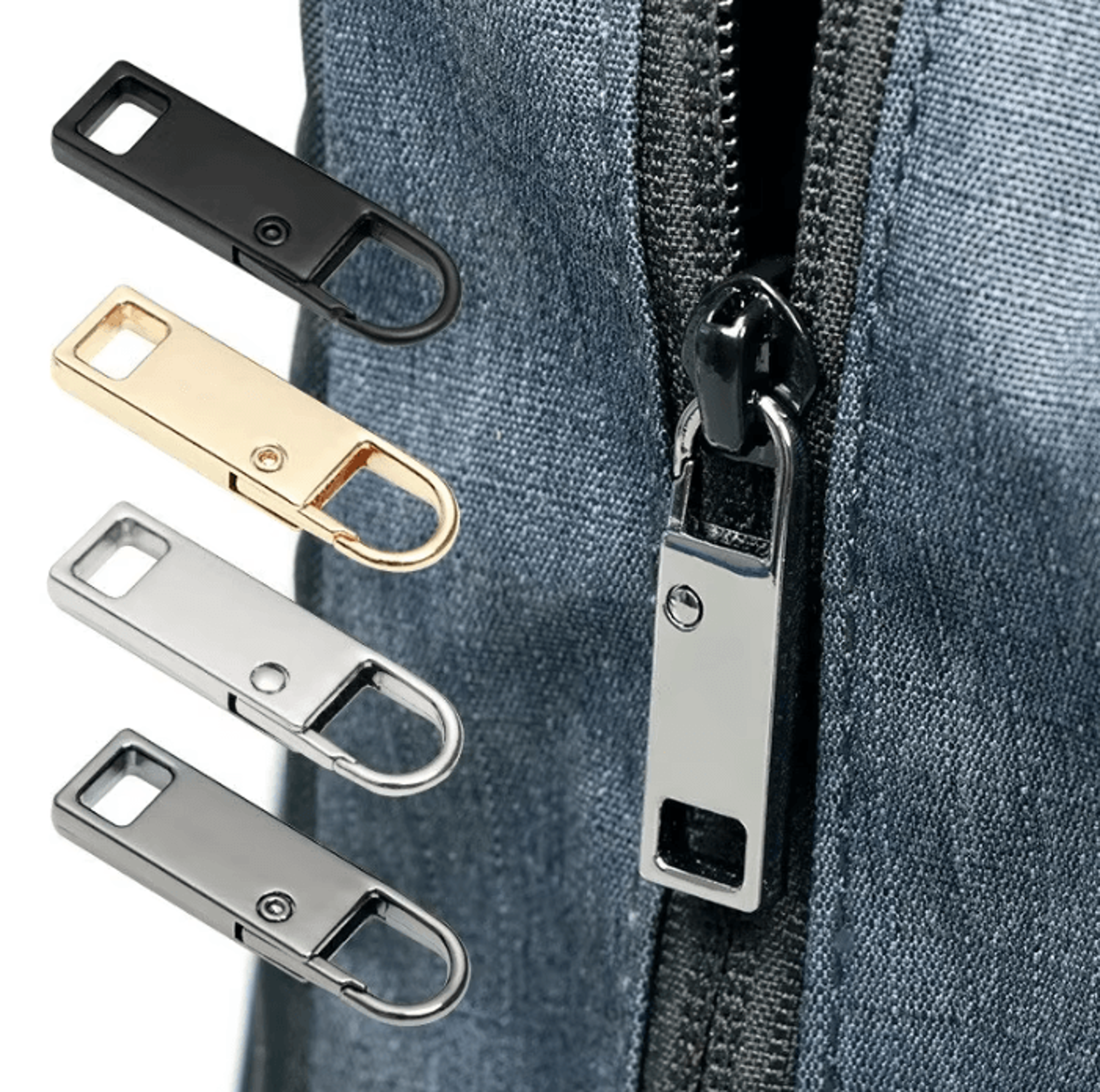 detachable zipper pulls – multi-color replacement accessories for jeans and backpacks