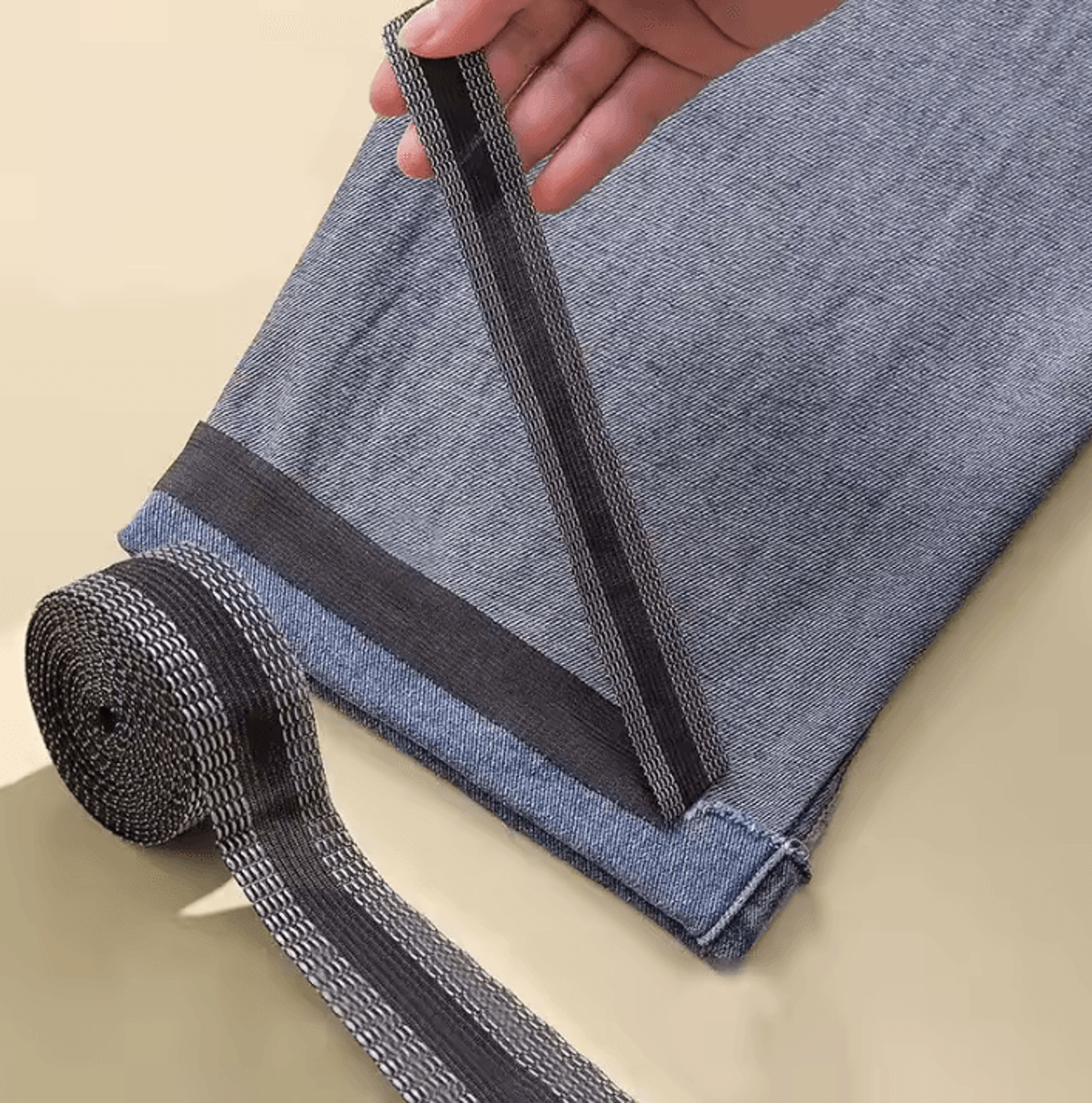 diy iron-on pants hem tape – self-adhesive fabric repair for jeans & clothing