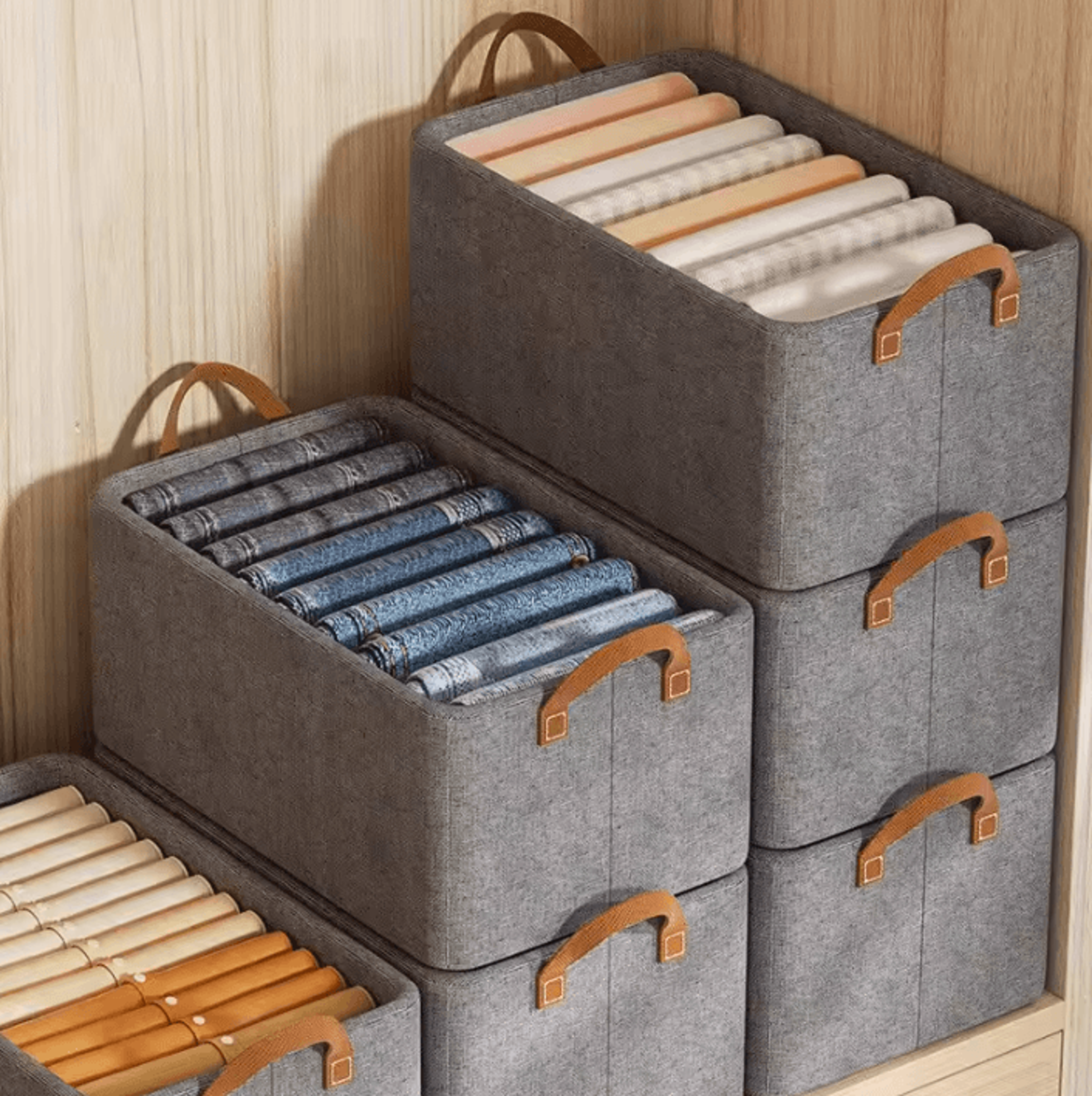 megastore dustproof storage bag for clothes and quilts with handle – space saving non-woven fabric organizer