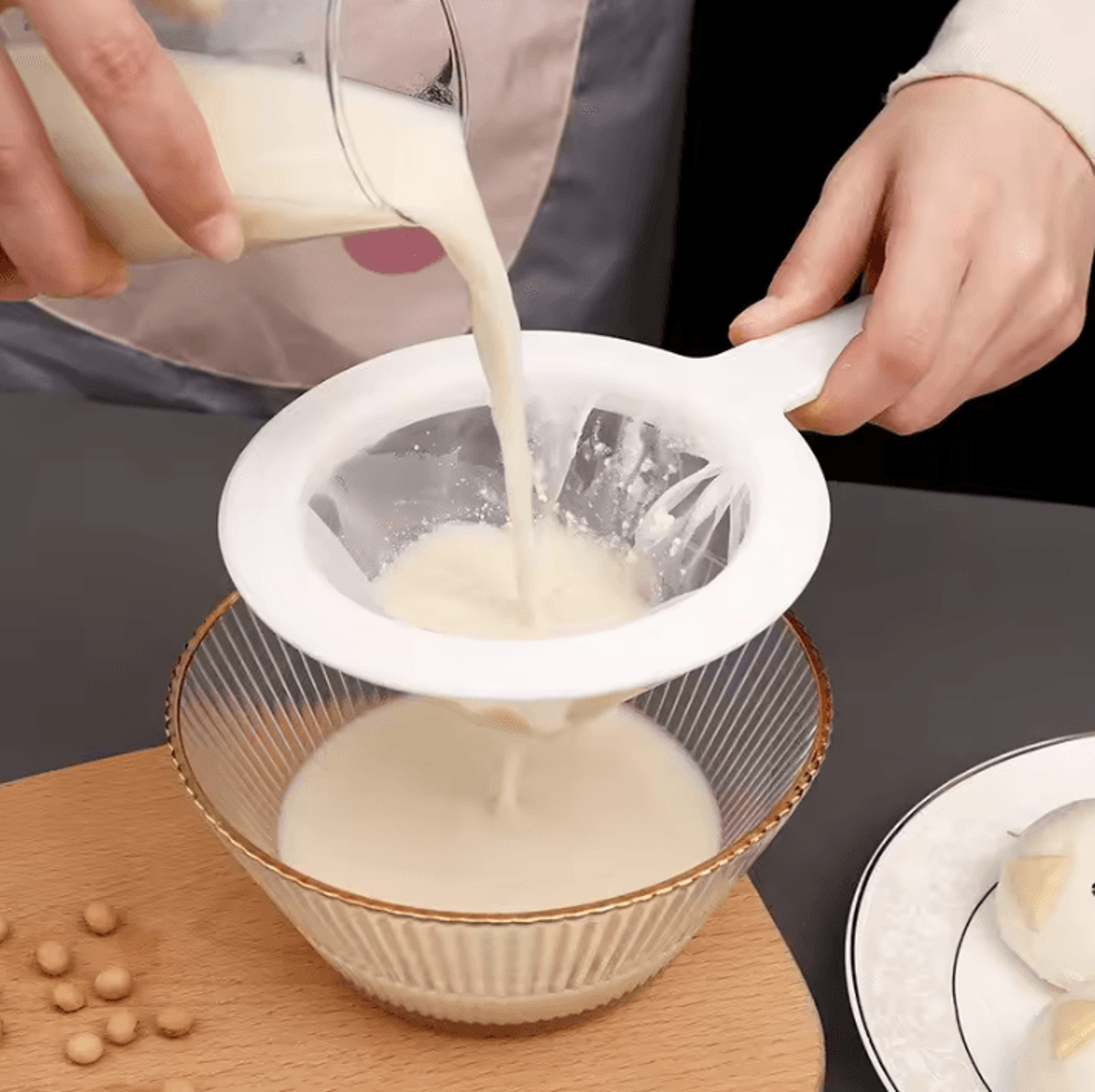 reusable high density mesh filter bag – multi-use strainer for soy milk, tea, coffee & more