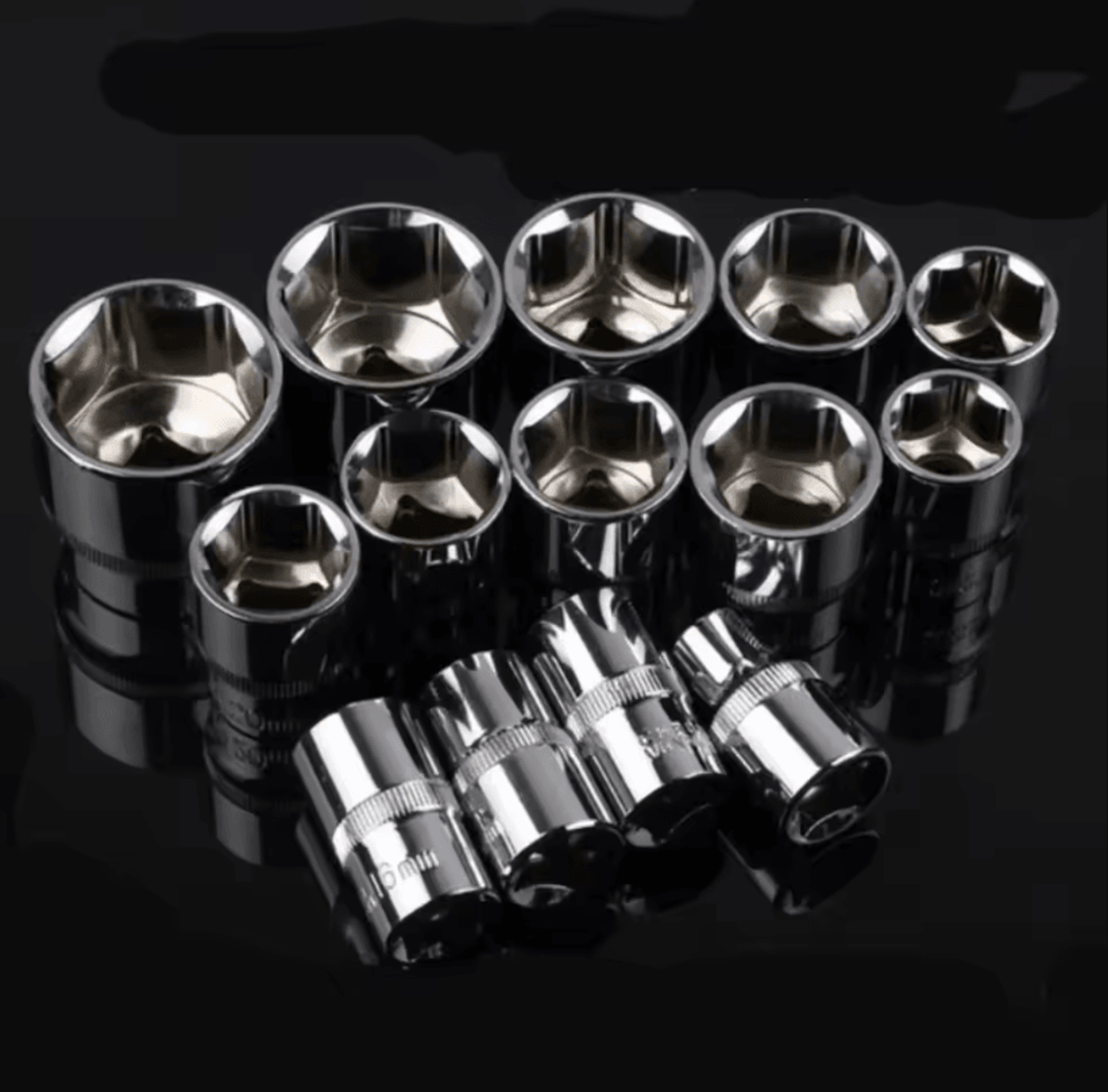 12-piece wrench socket set – motorcycle repair tool kit, bike multitool set & auto repair tools