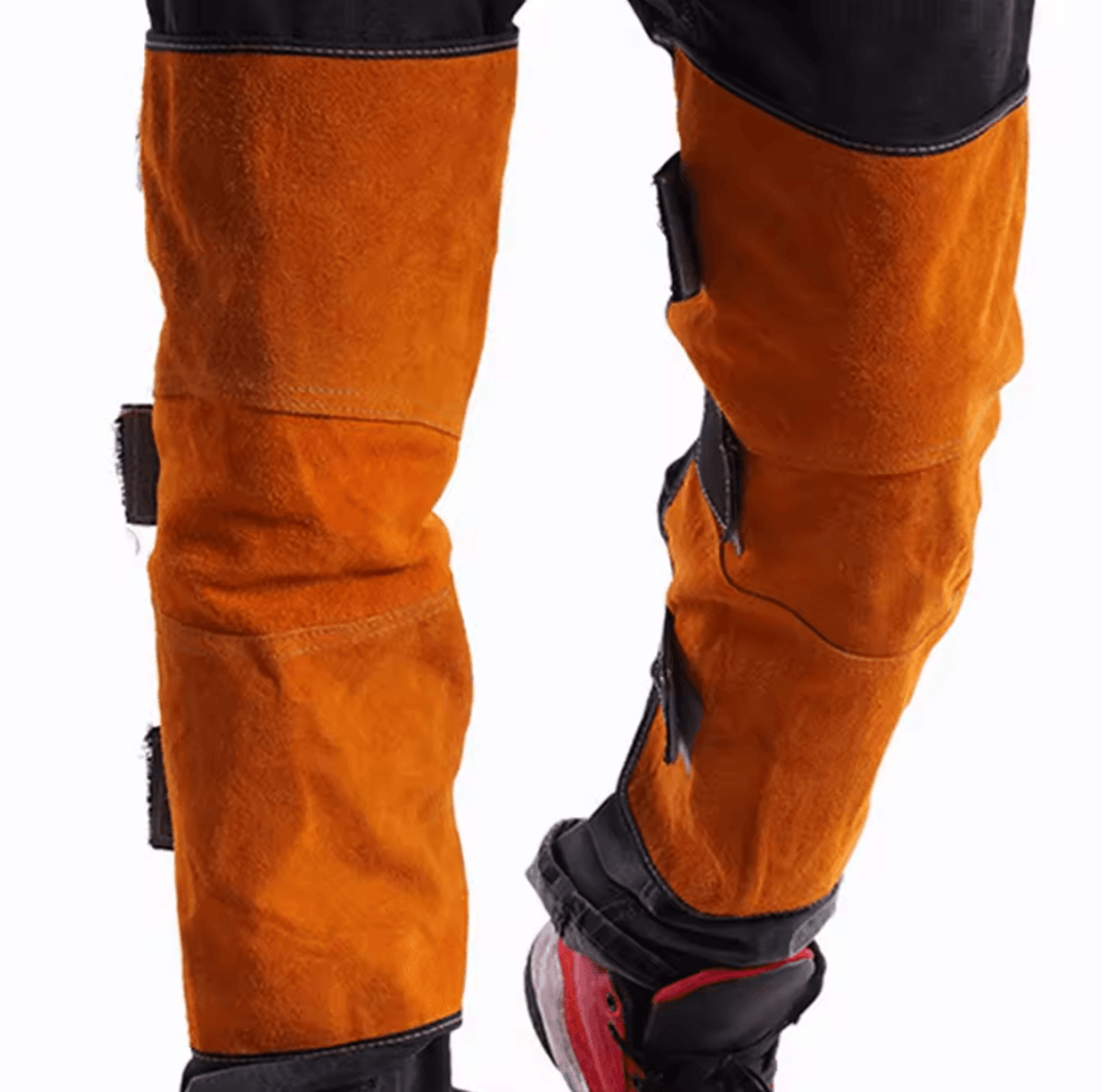 fireproof welding leg covers – reinforced anti-scald protective leg sleeve wraps