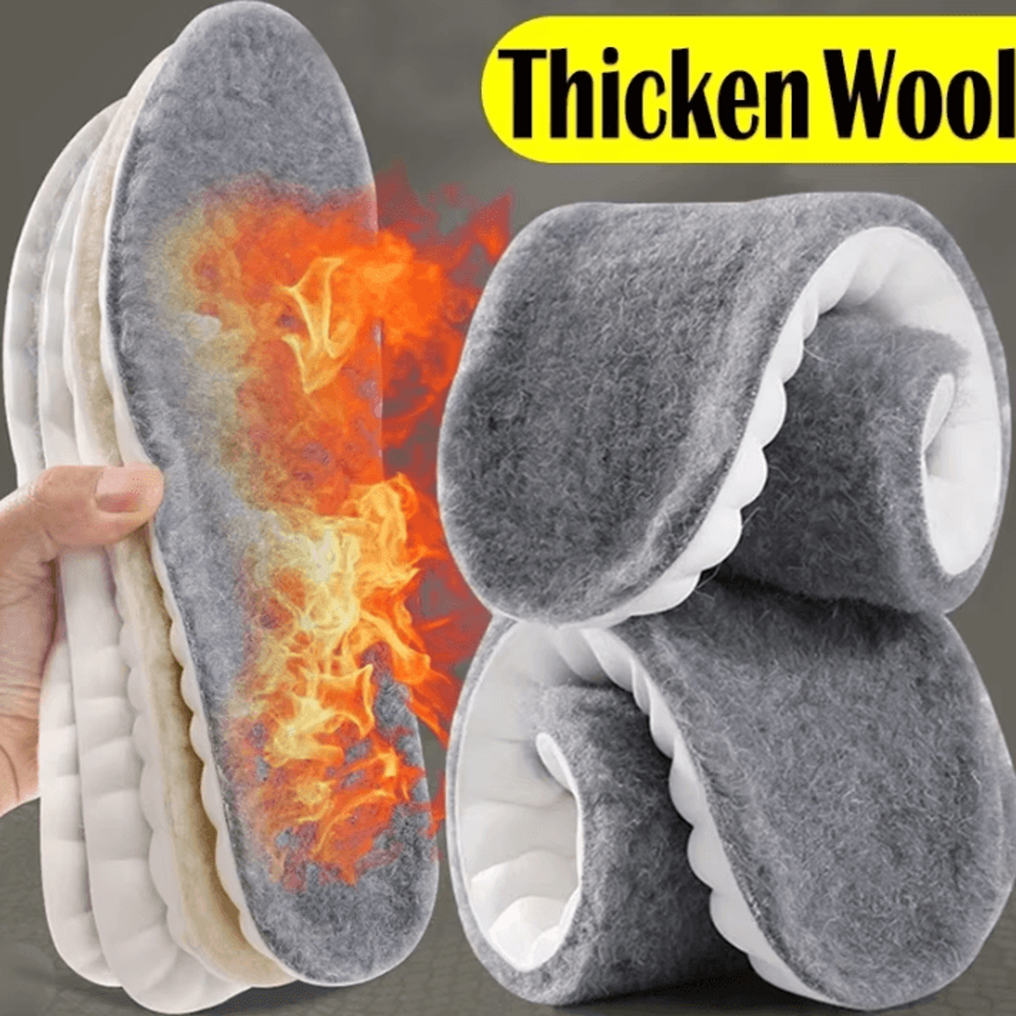 2pcs self-heated thermal insoles – winter warm memory foam shoe pads for men & women