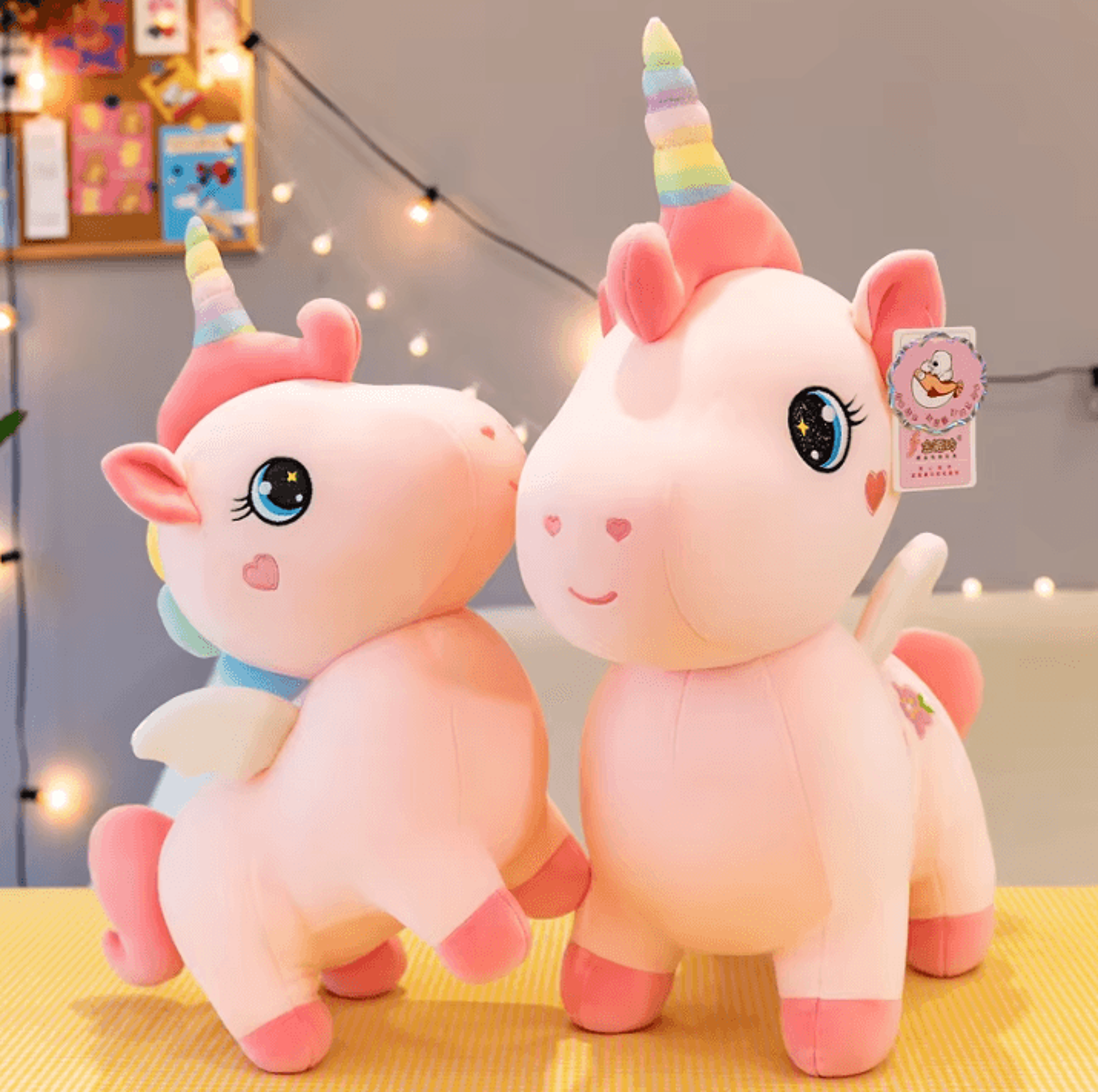 unicorndream plush anime unicorn pillow – cute embroidery pony cushion for room & birthday gift