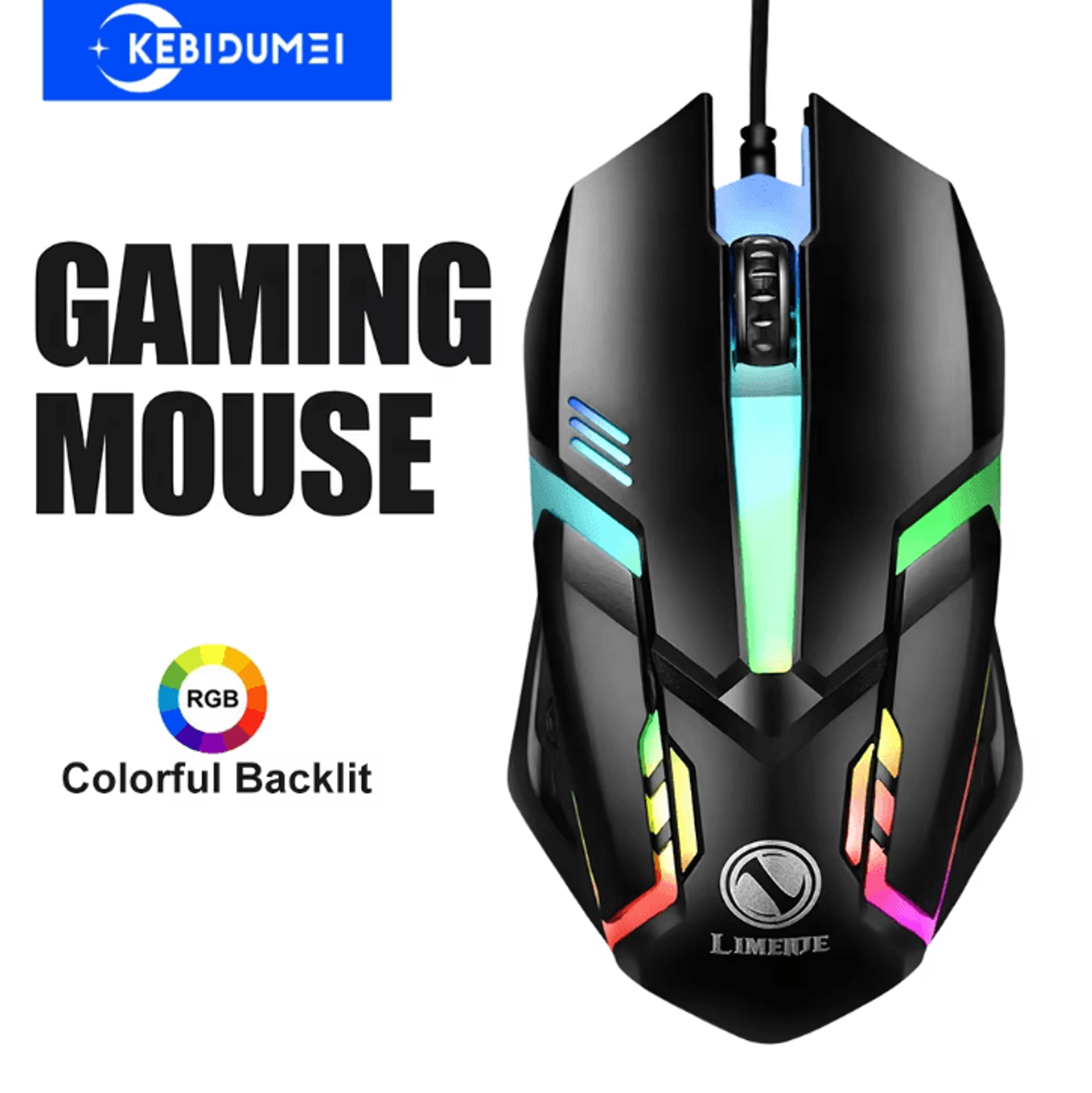 spectraglow usb rgb gaming mouse – wired esports & office mouse for pc & laptop