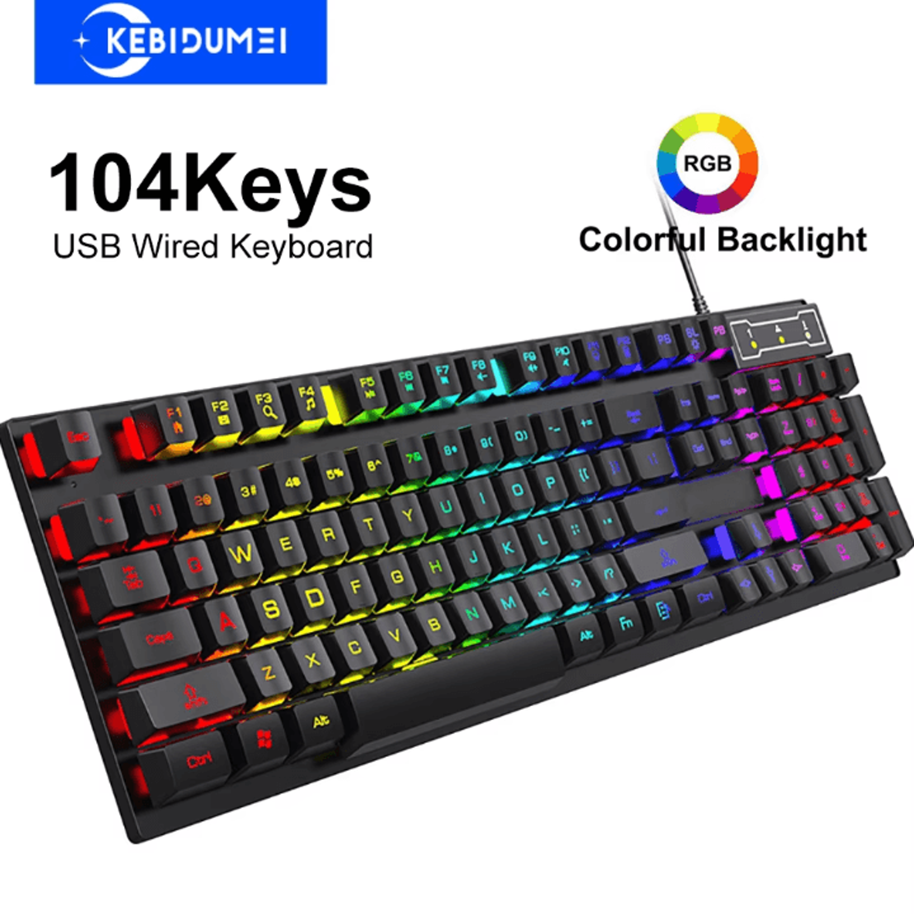 vortexblade 104 – rgb wired gaming keyboard (104 keys, mechanical feel for windows & laptop)