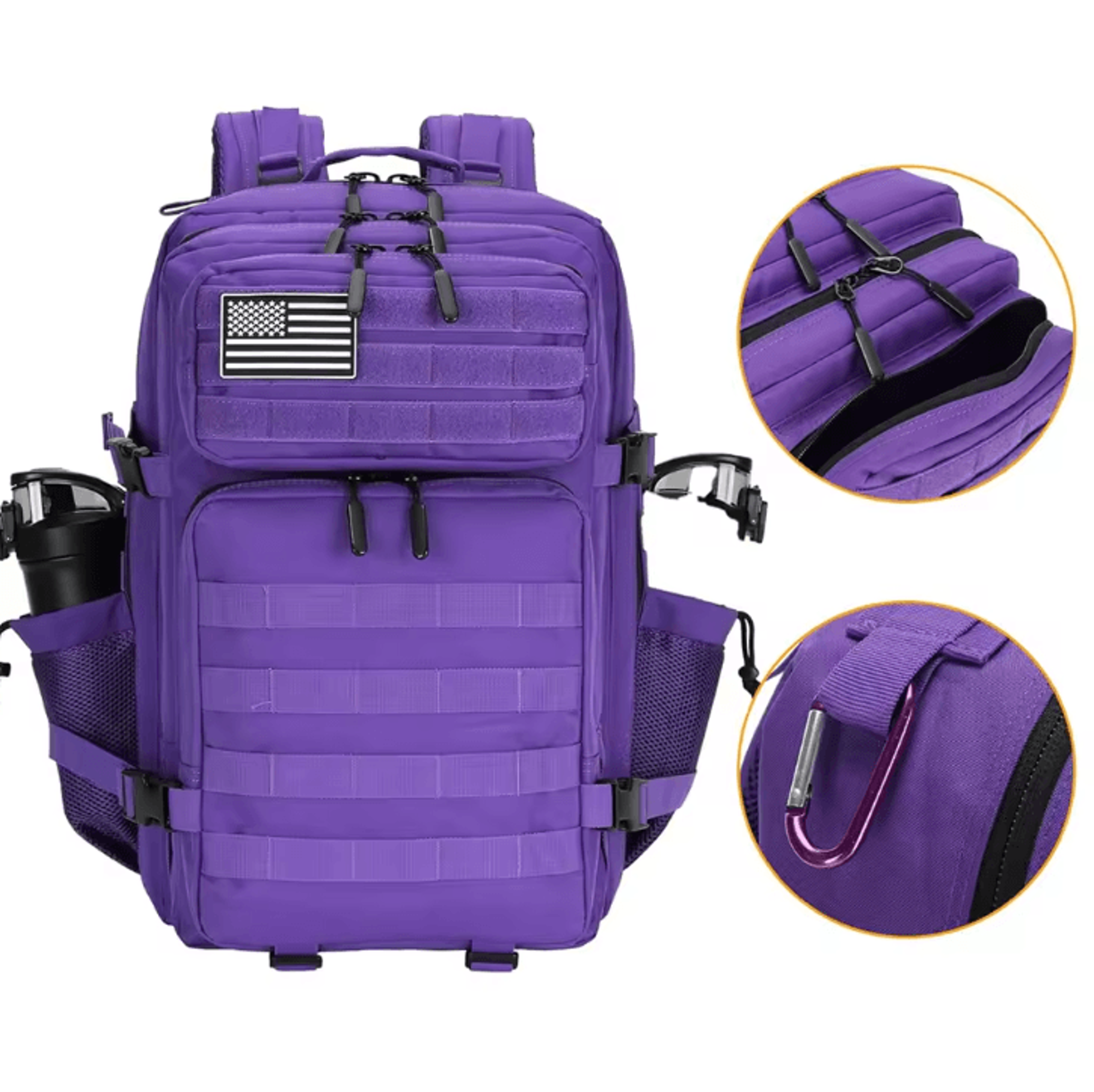 titanguard 45l tactical backpack – waterproof assault rucksack for 3-day outdoor, camping & hiking