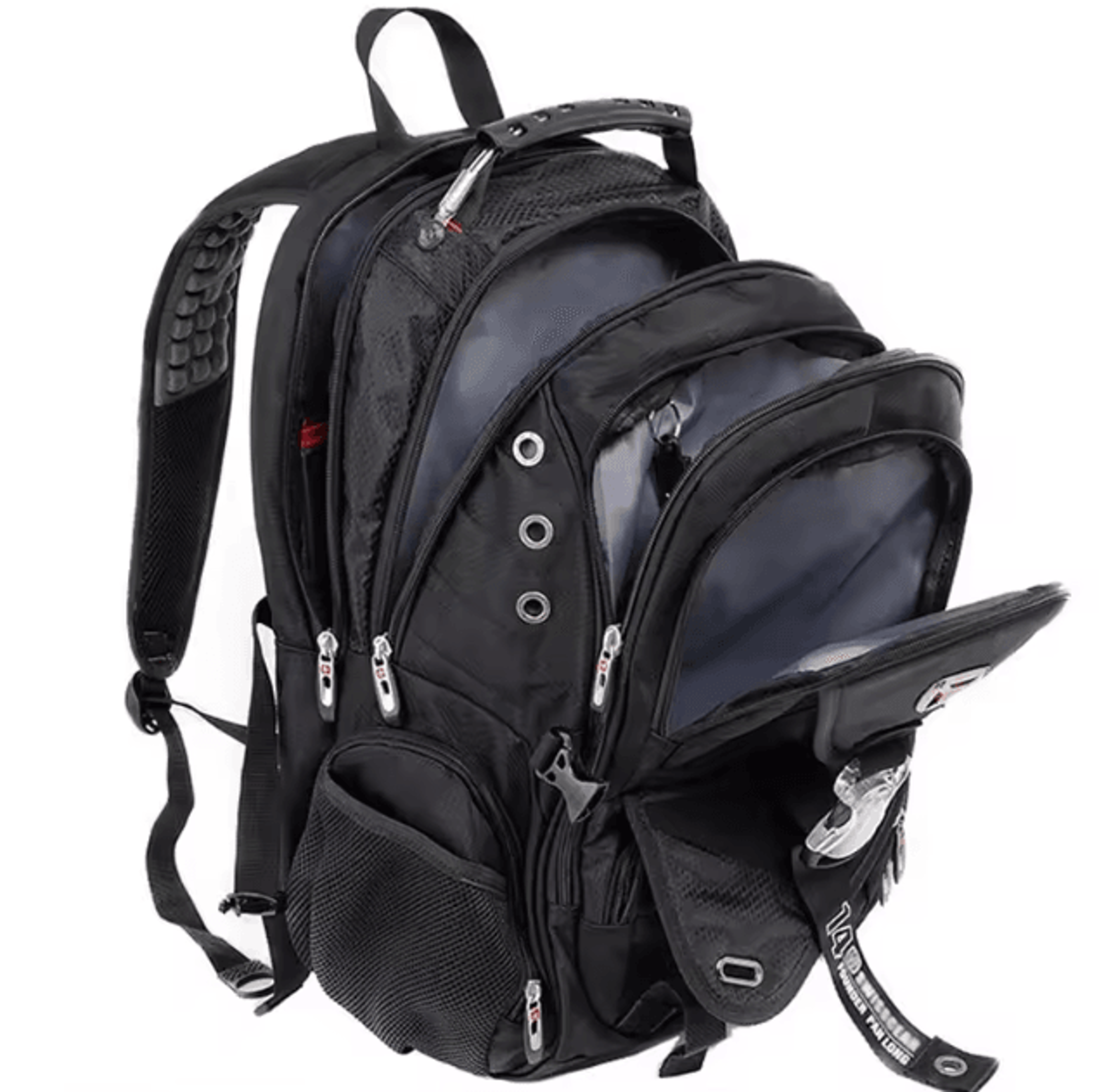 voyager 40l waterproof oxford laptop backpack – large capacity 17-inch travel & school rucksack