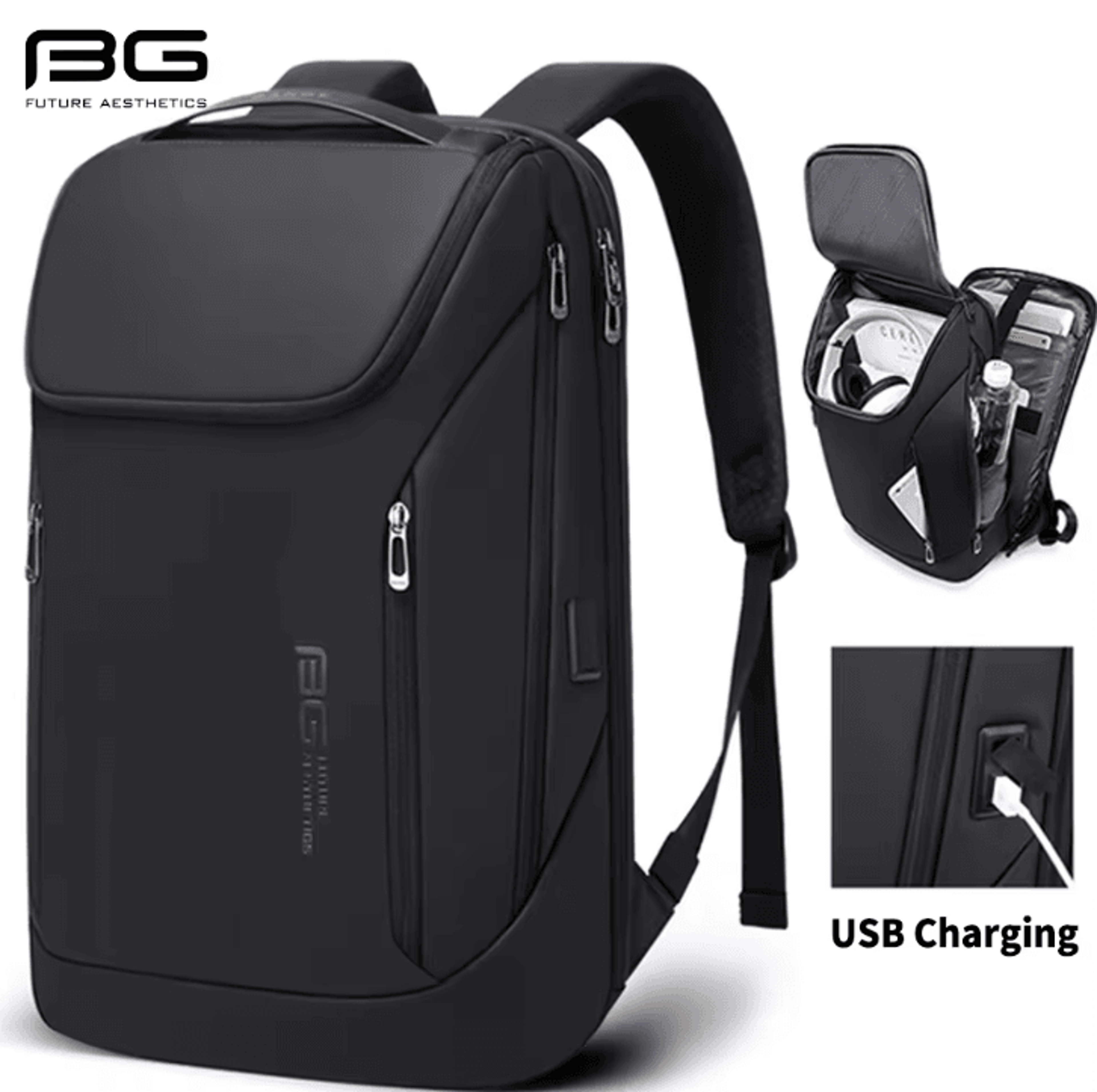 bange usb charging waterproof 17-inch laptop backpack – travel, business & school mochila for men