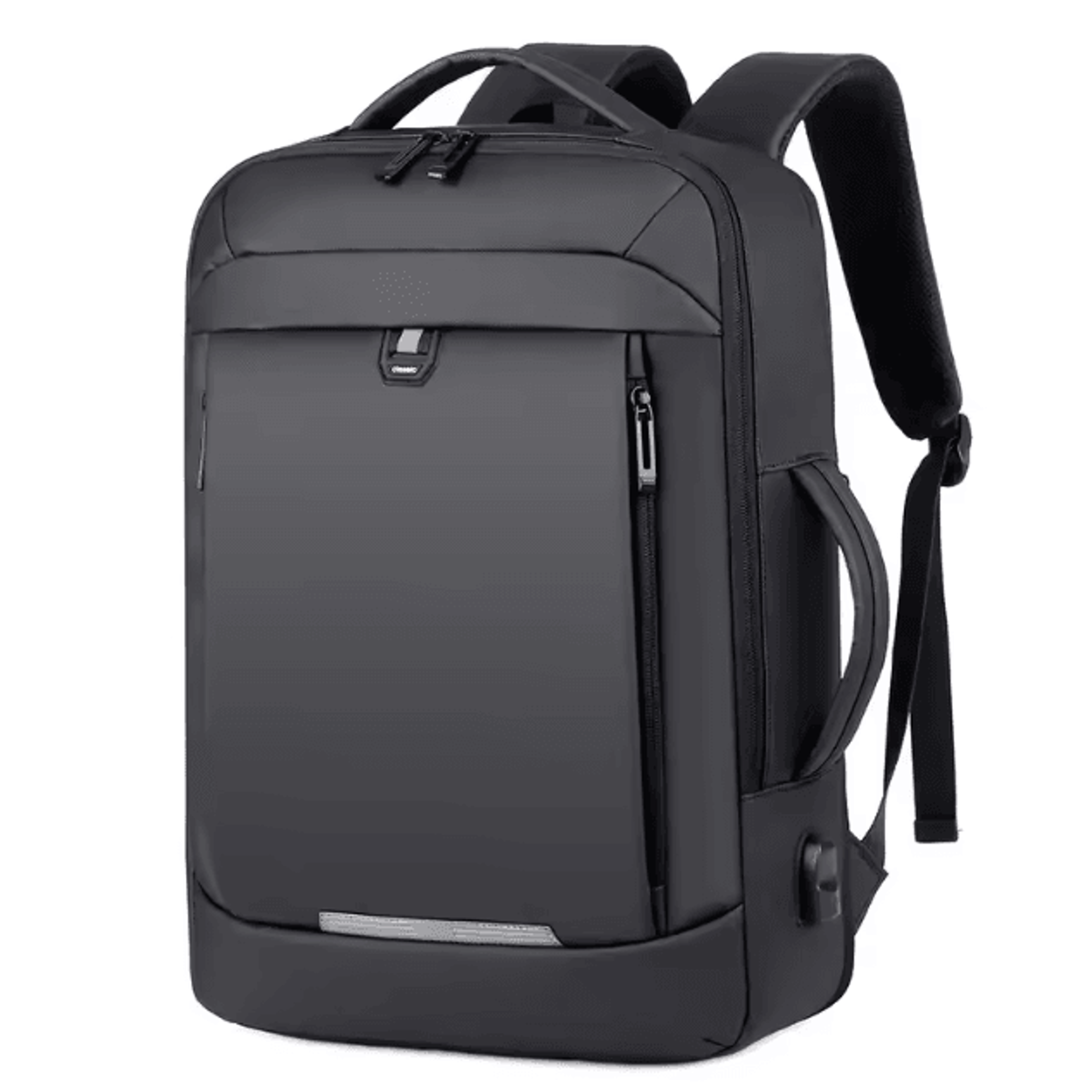 titanpro 17-inch business laptop backpack – waterproof expandable usb charging bag for men