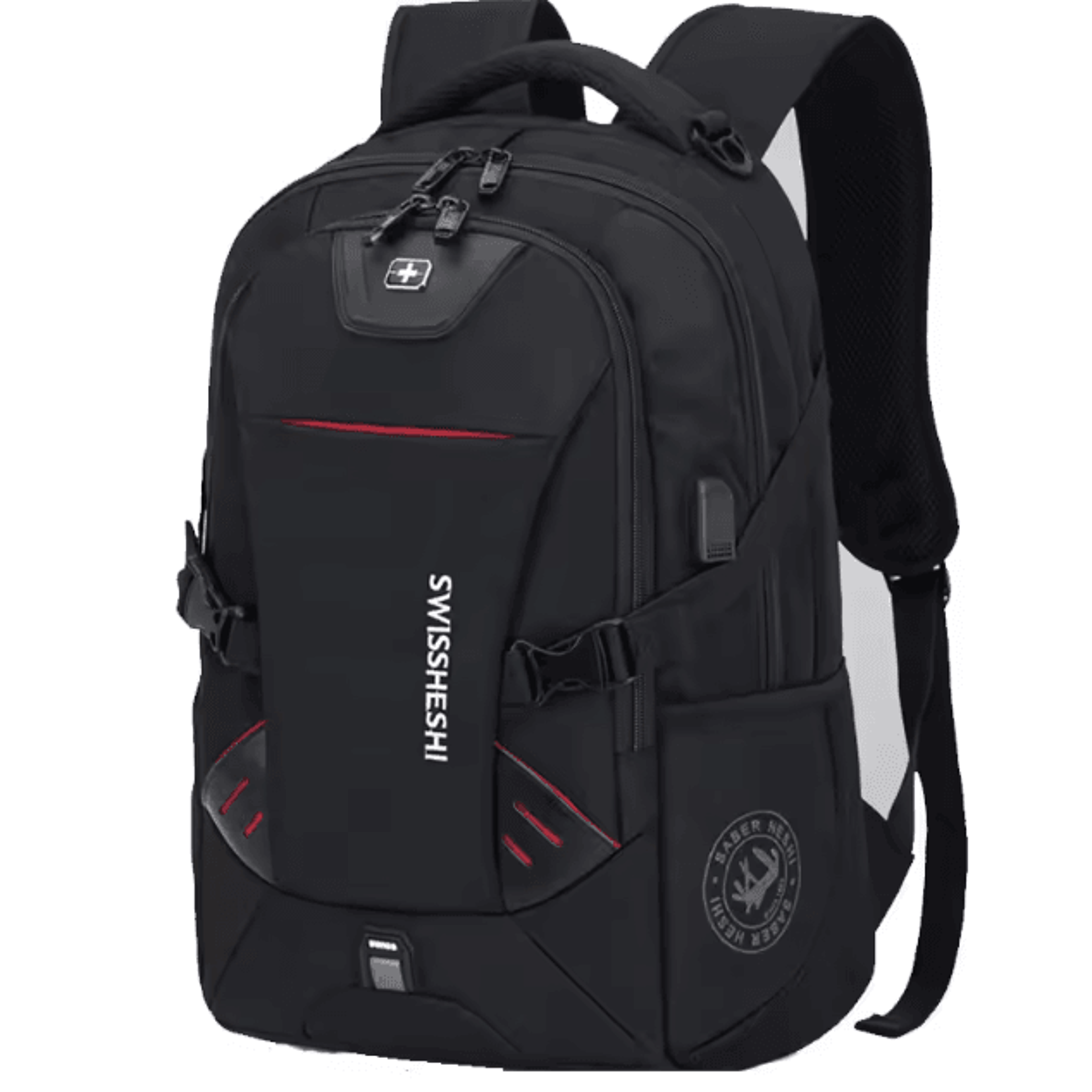 urbanshield 17-inch usb charging laptop backpack – multifunction business, travel & anti-theft waterproof bag for men