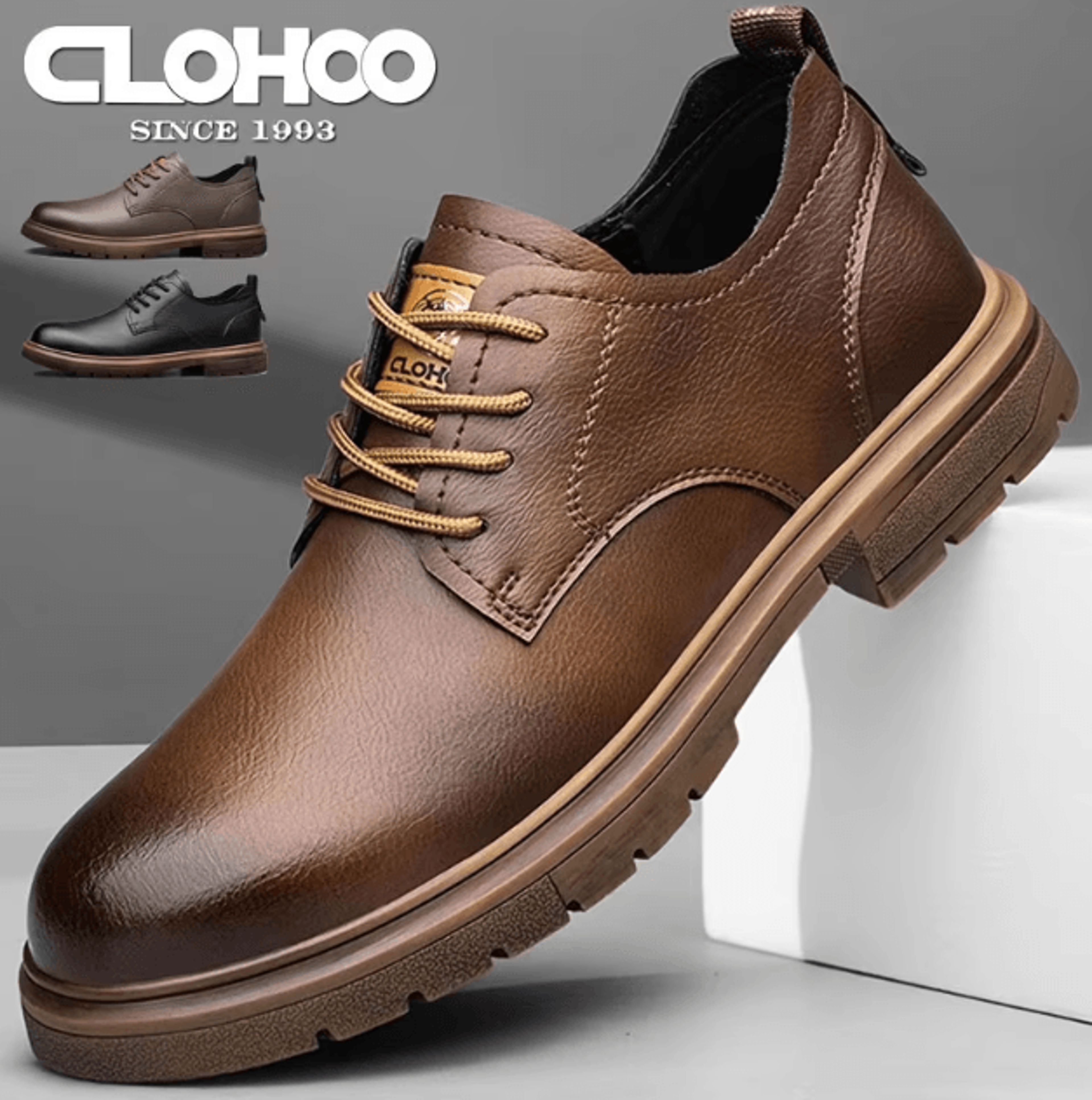 mens handmade leather casual lace up shoes comfortable breathable everyday footwear