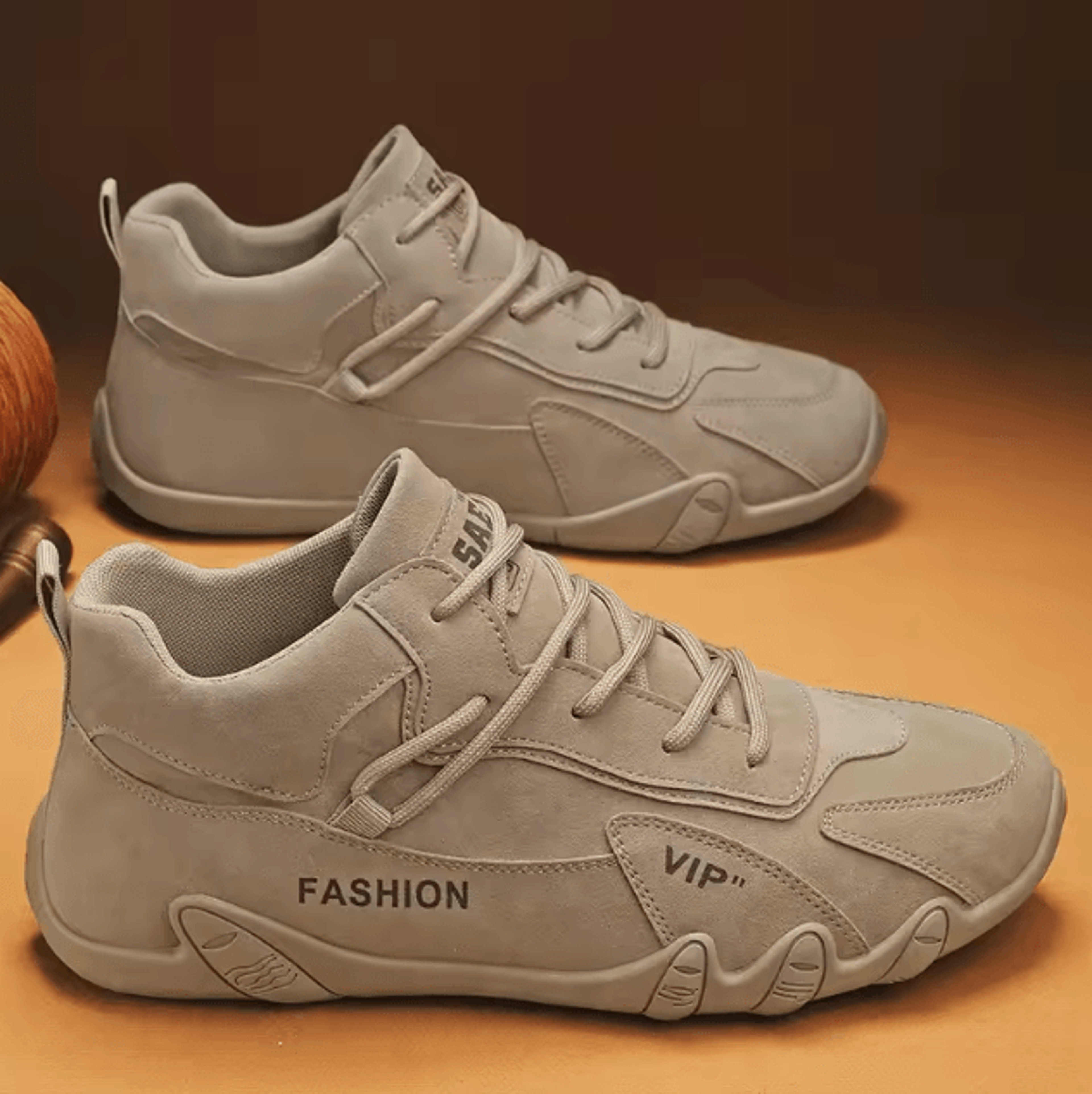 men casual ankle boots non-slip comfortable slip on outdoor sneakers