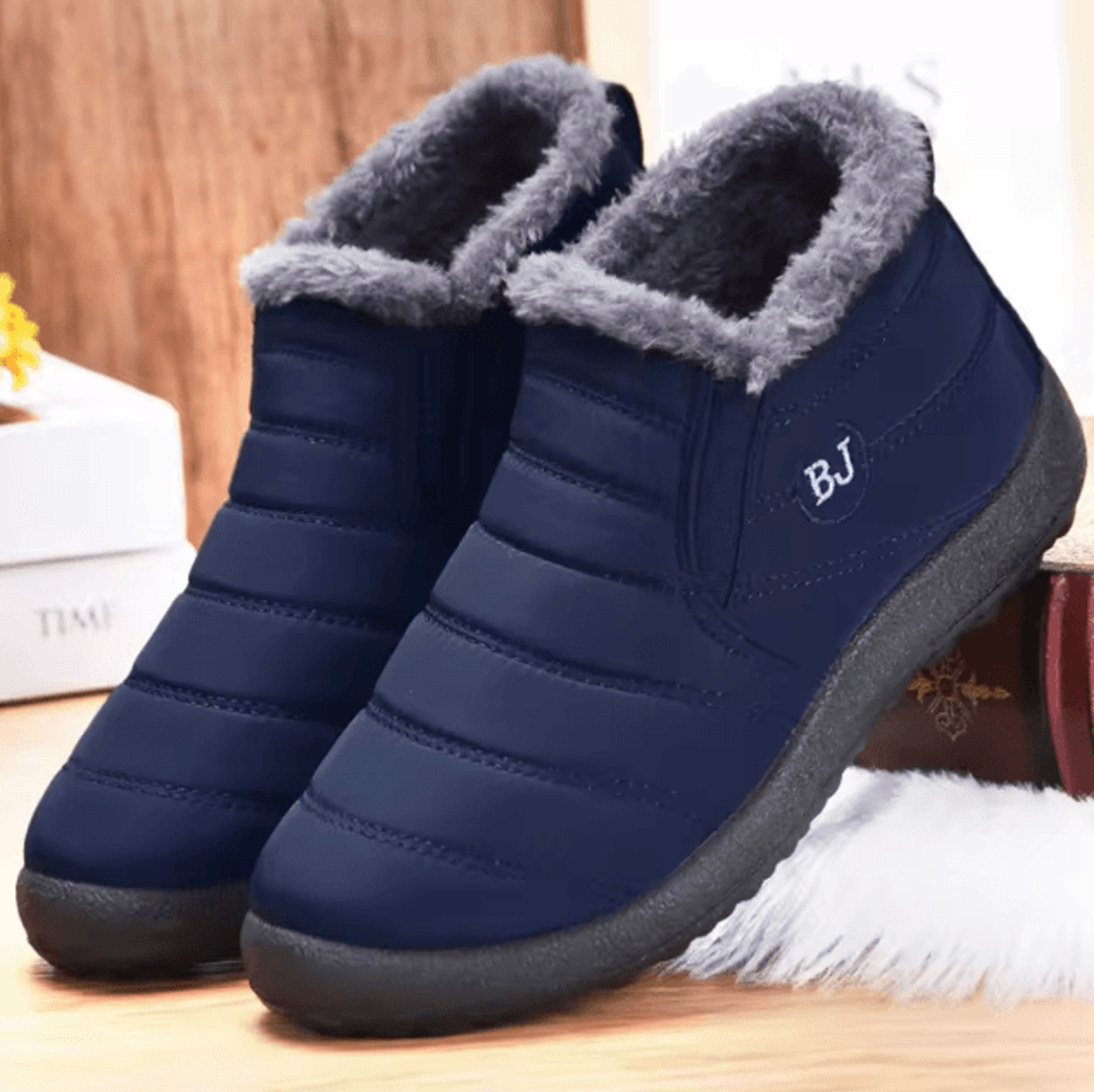 men winter sneakers comfortable lightweight fur lined casual shoes