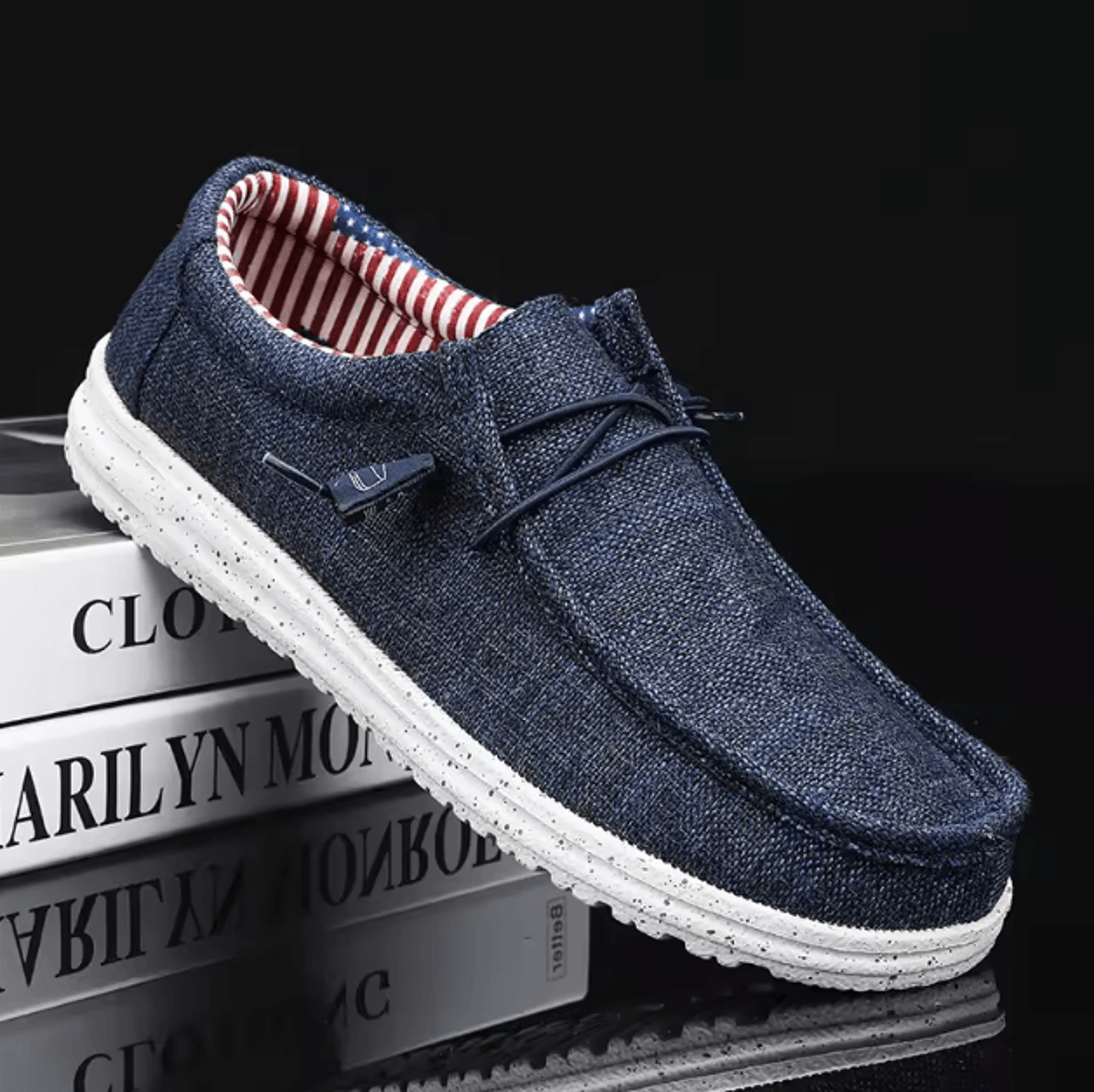 men casual lightweight loafers comfortable walking shoes plus size