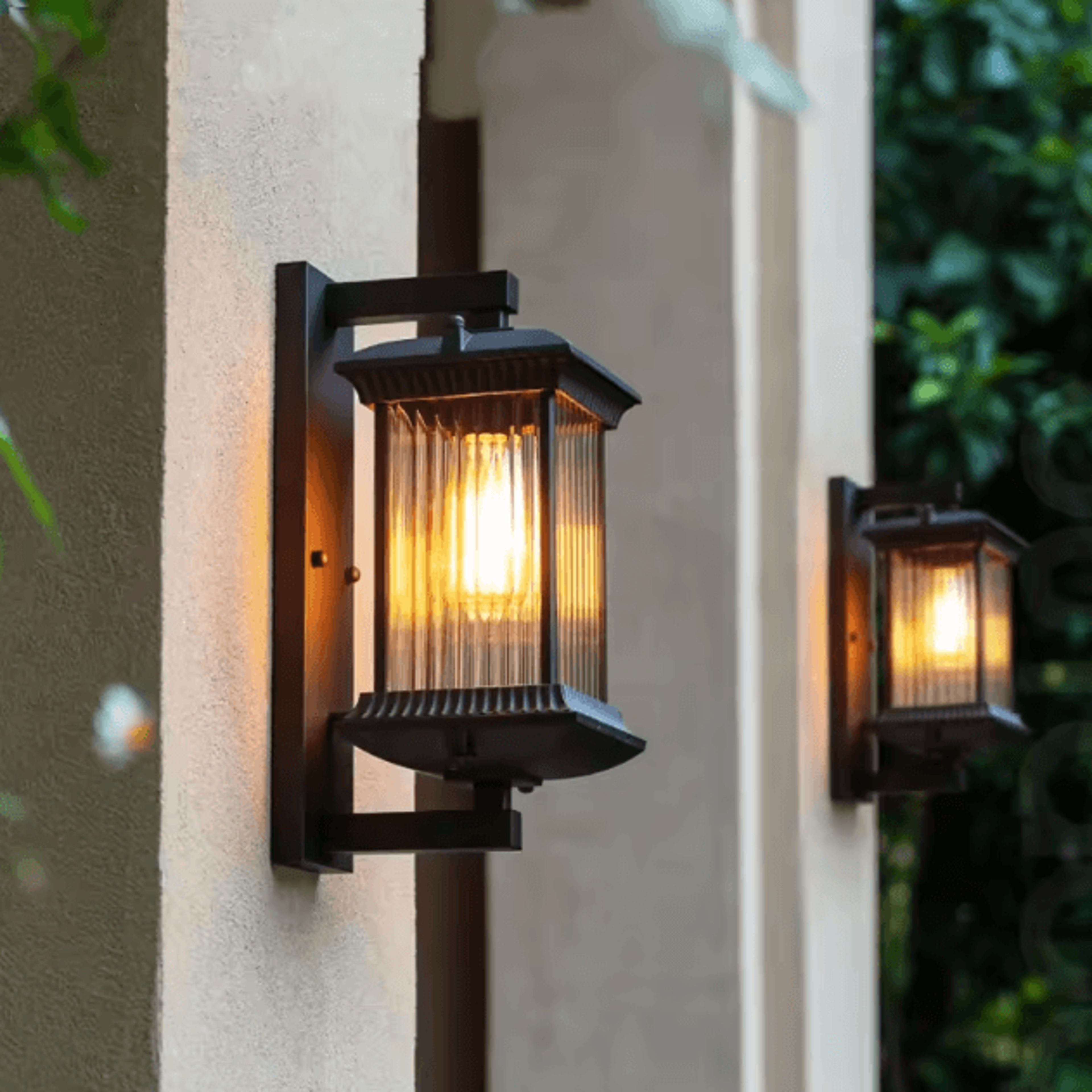 outdoor wall lamp waterproof metal exterior wall lights ac90-260v for porch garden gate villa