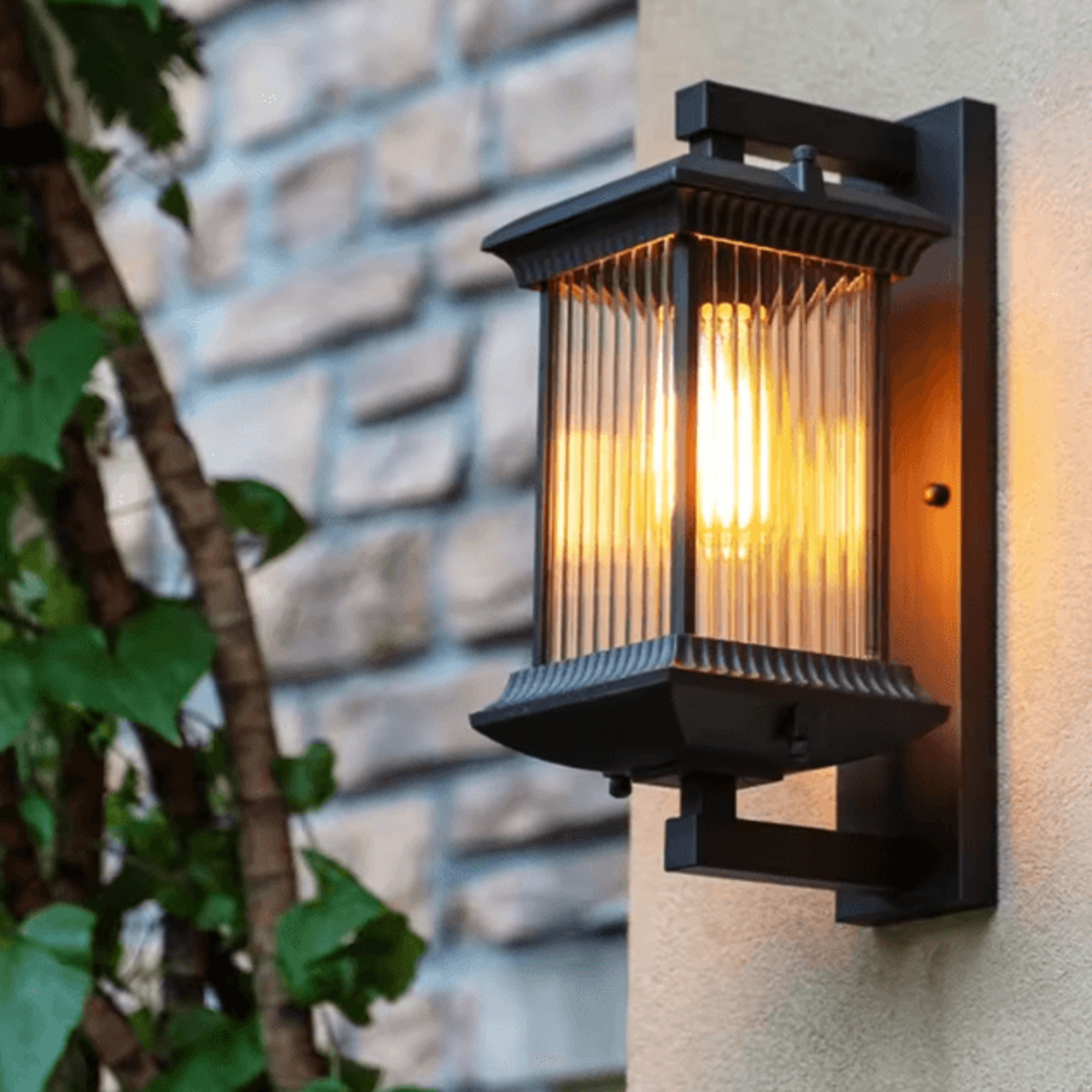modern metal outdoor wall lights waterproof exterior lamp ac90-260v for villa porch and garden gate