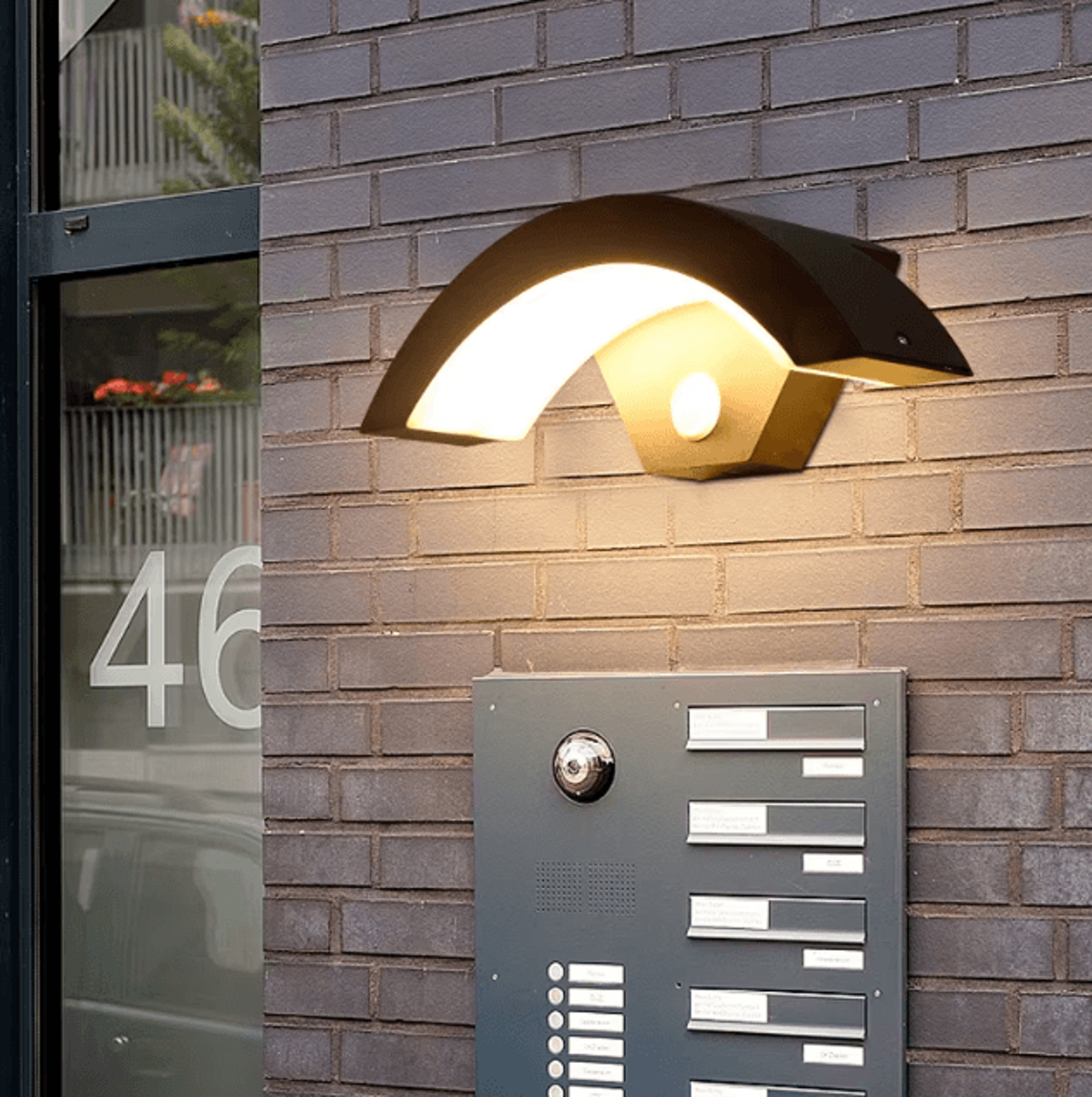 intelligent pir motion sensor wall lamp waterproof outdoor led light for porch balcony garden