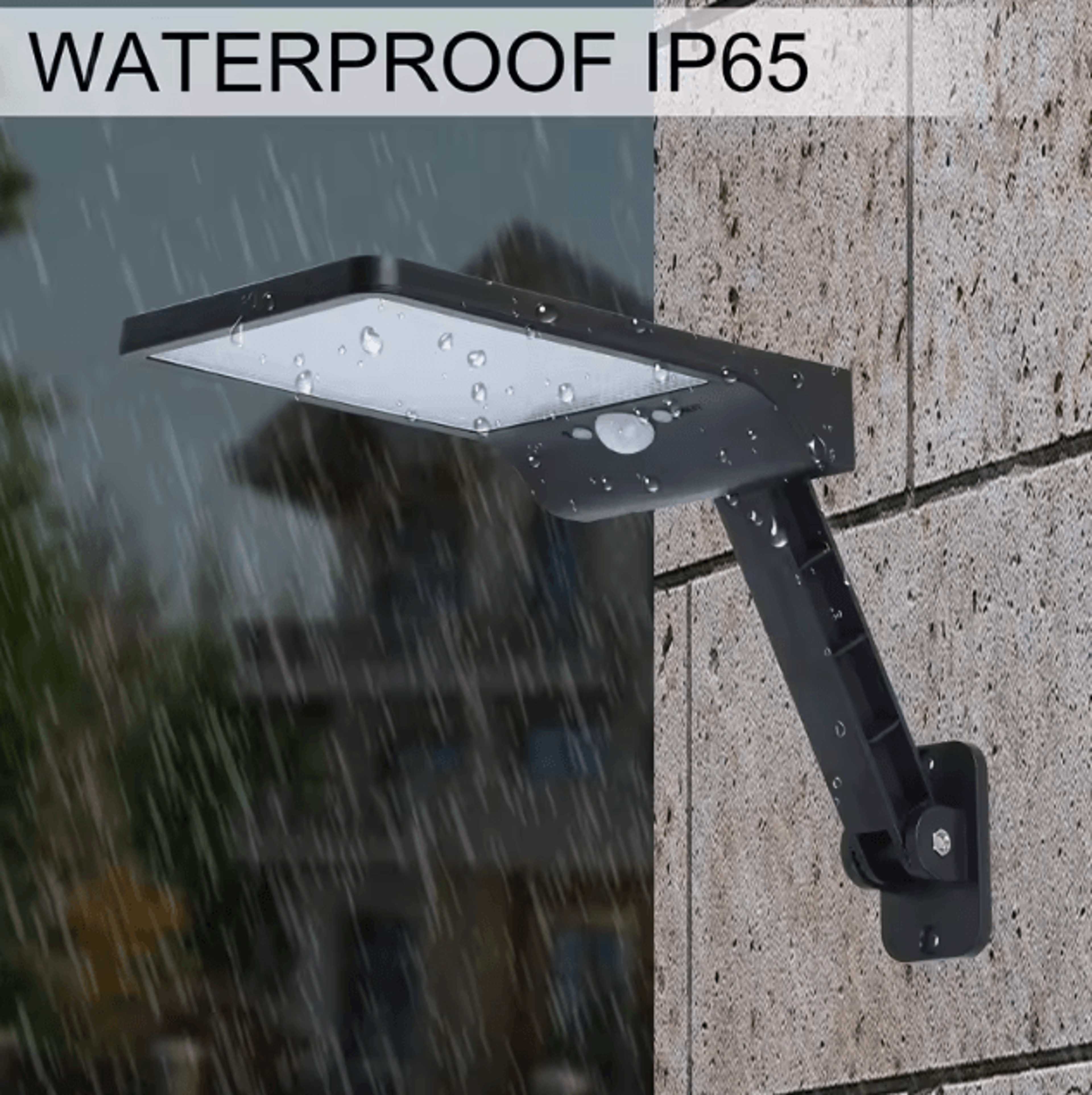 48-led 800lm solar motion sensor wall light ip65 waterproof outdoor solar lamp with remote control