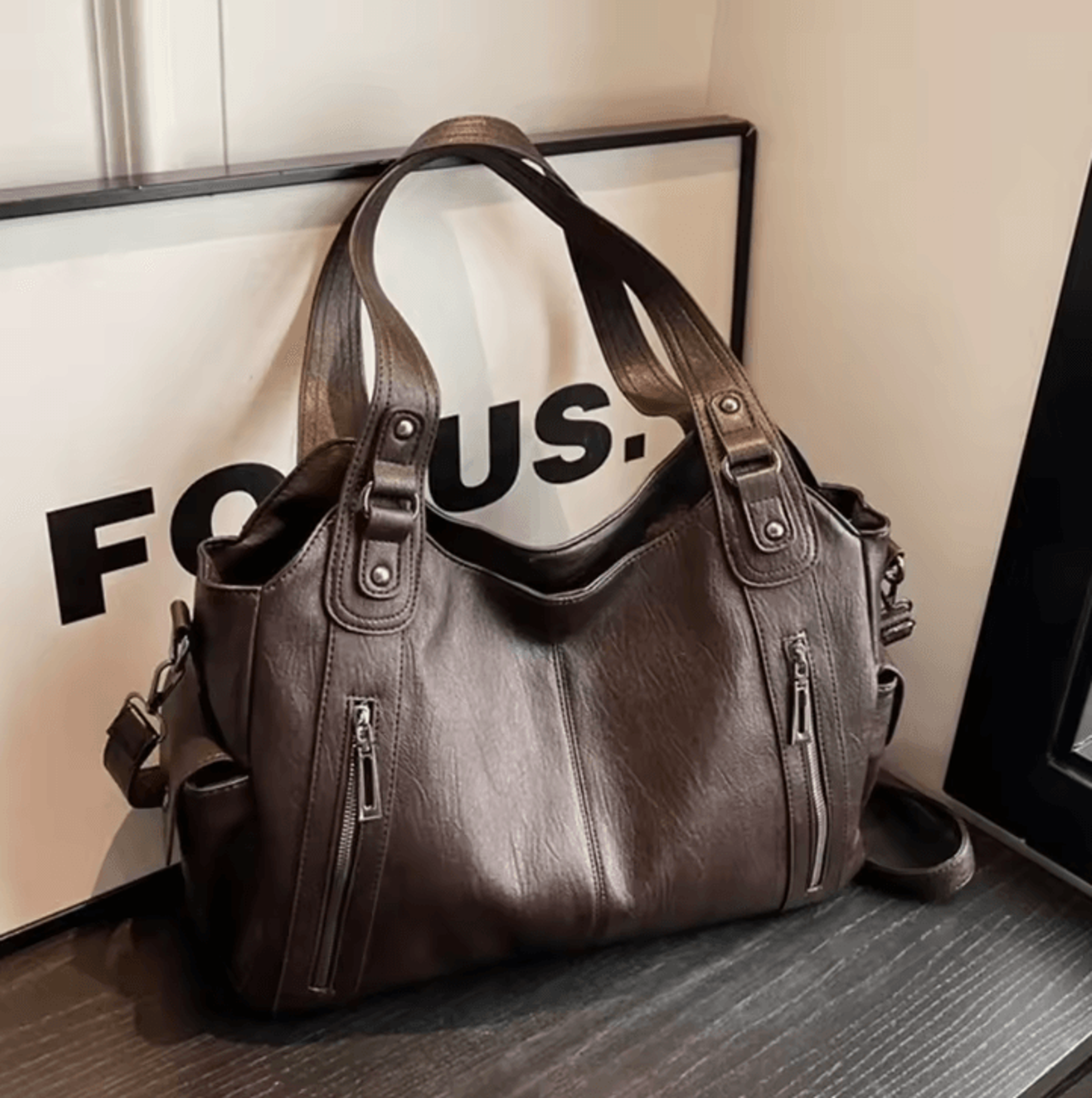 women shoulder bag soft interior compartment pu leather handbag