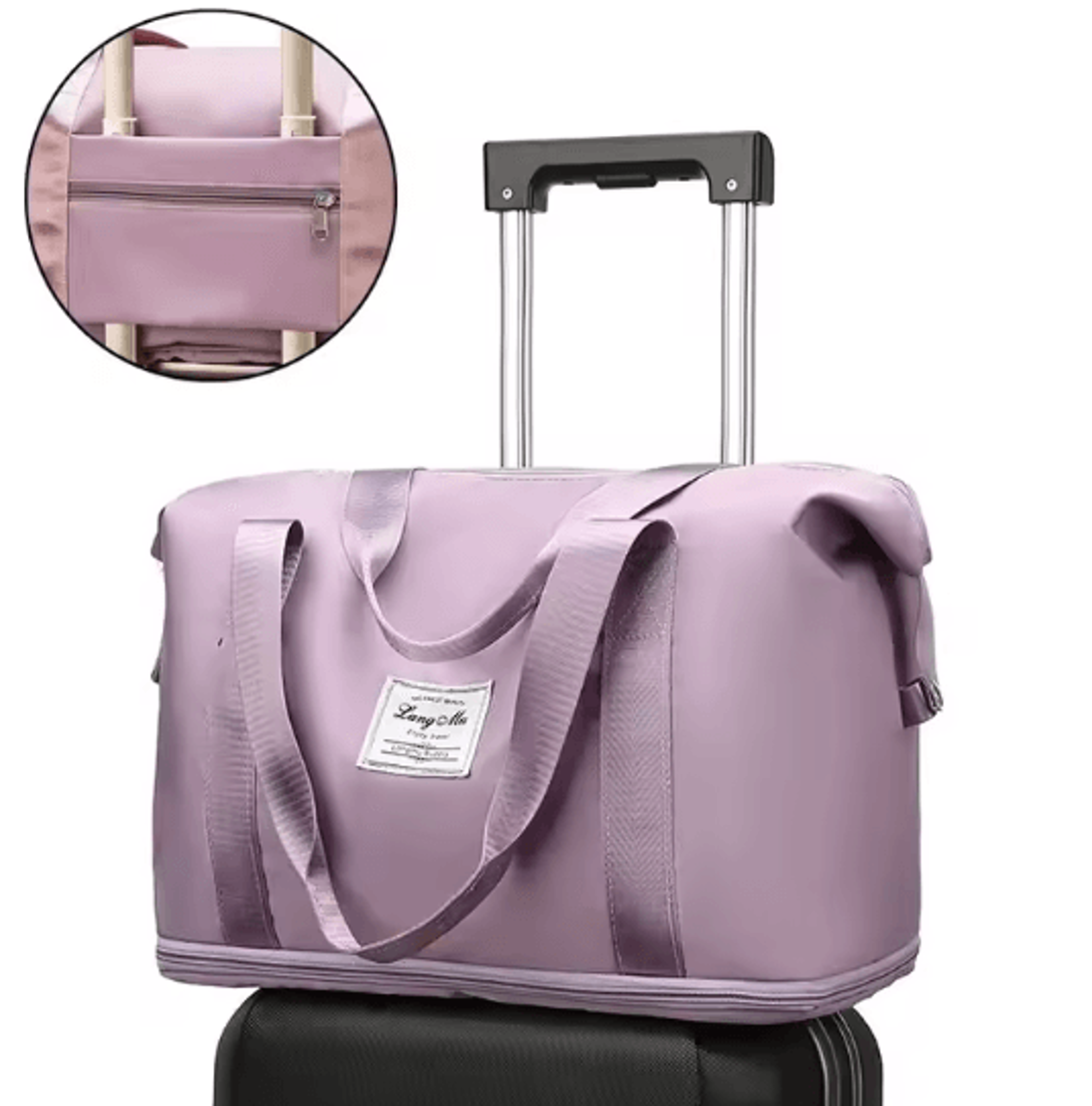 large capacity travel bag for women portable duffel sports weekend luggage bag