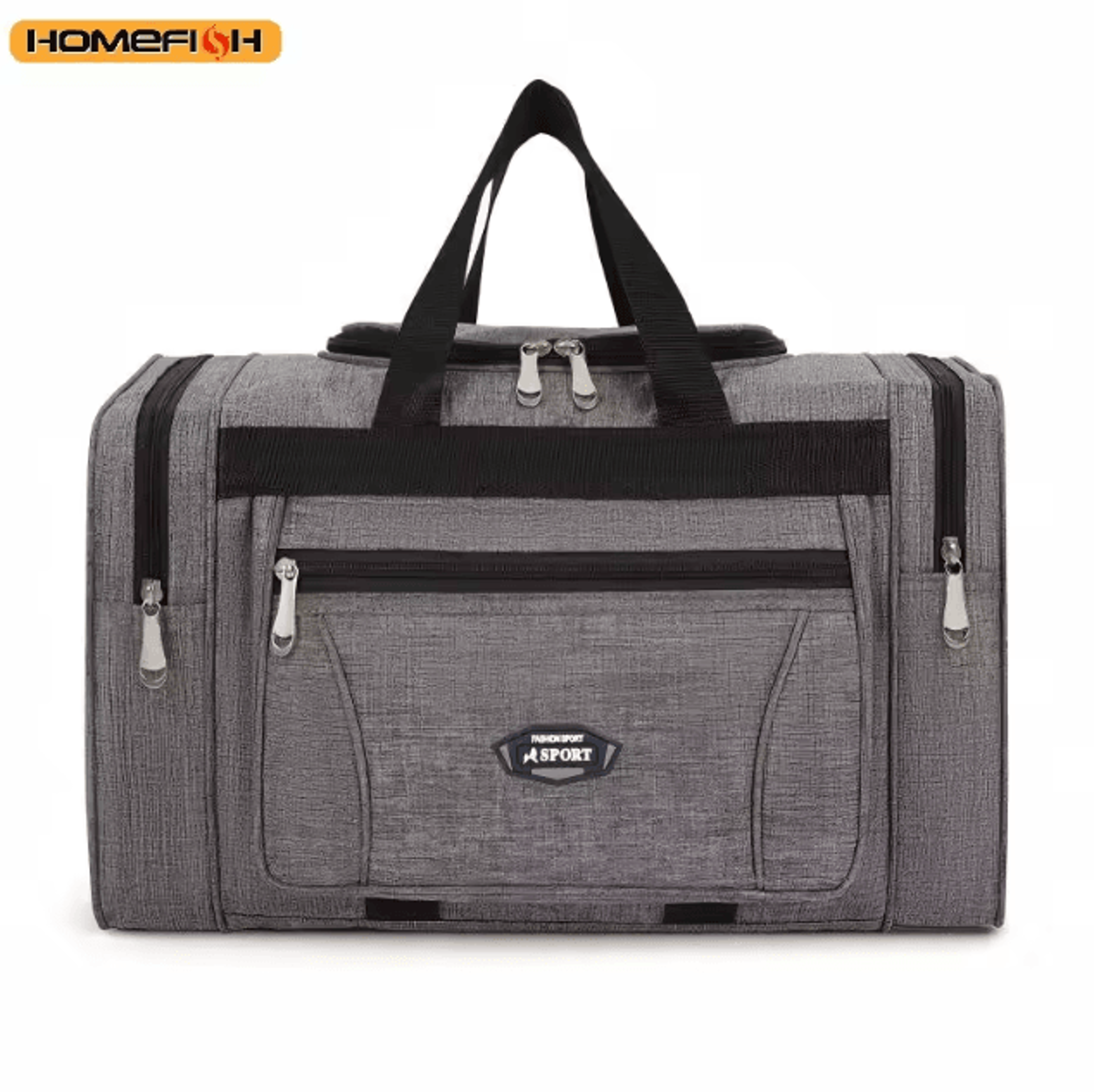 homefish oxford waterproof travel duffel bag large capacity weekend luggage bag