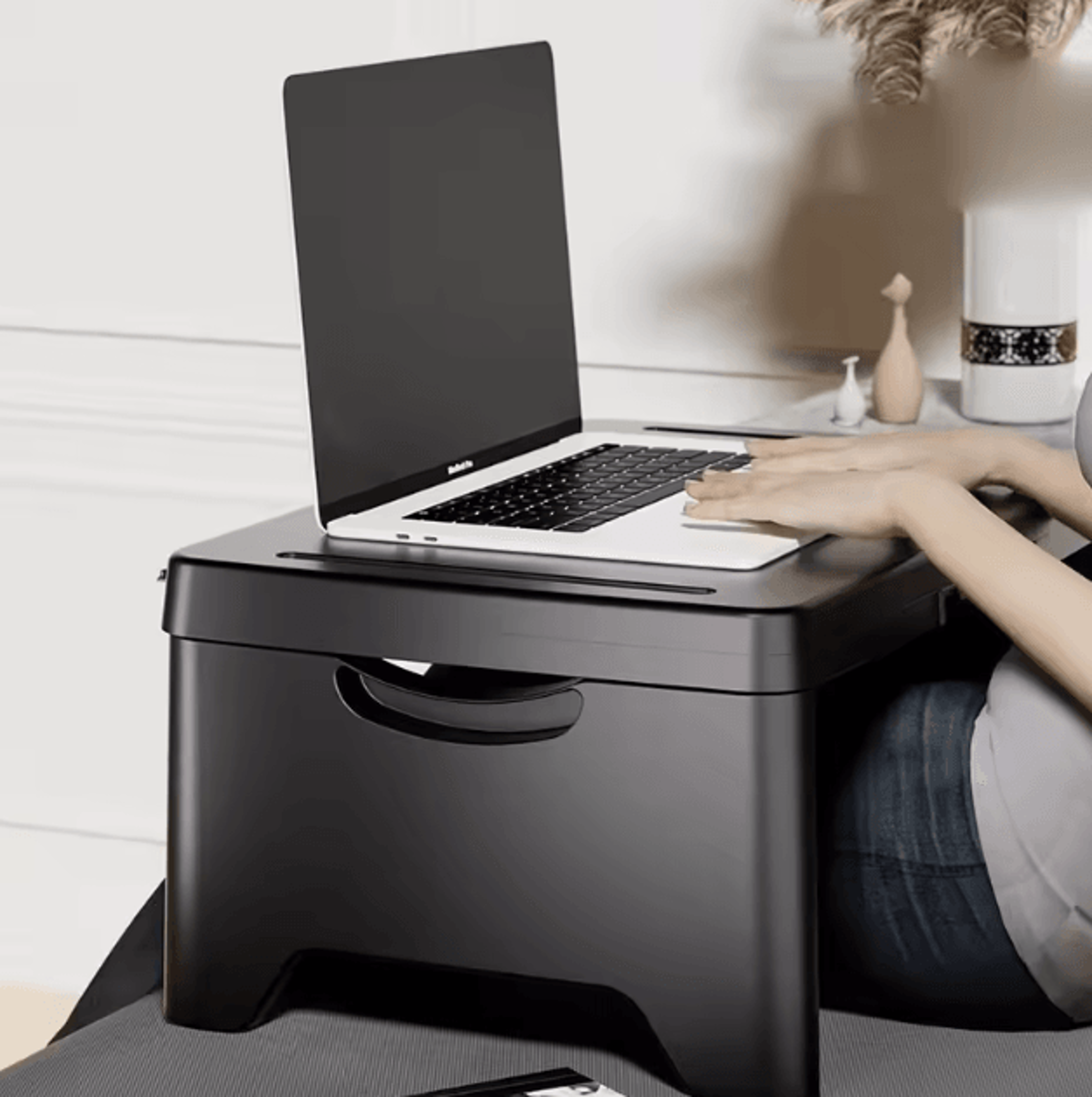 portable foldable laptop desk for sofa bed car and home workstation