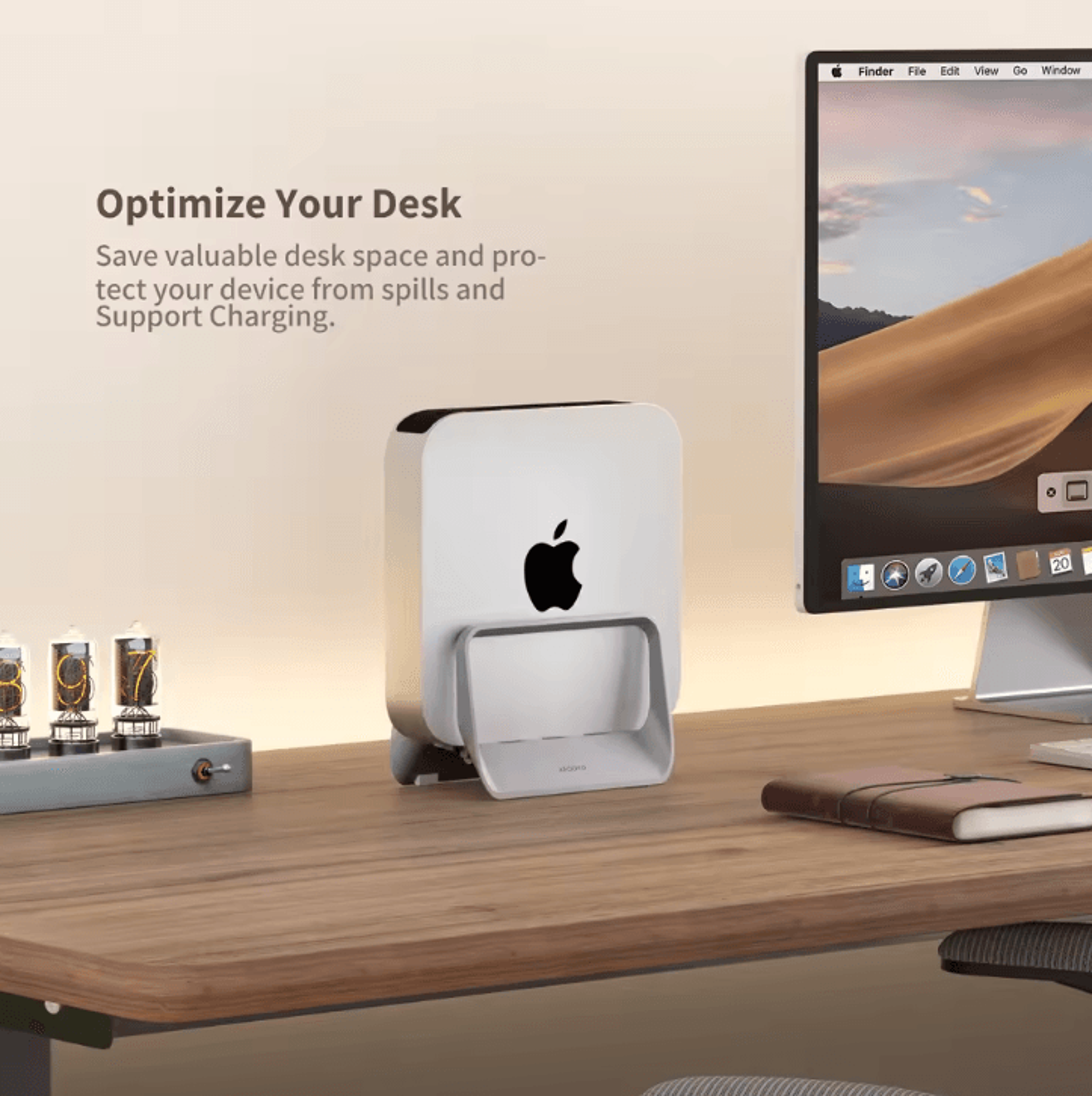 abs plastic adjustable vertical laptop stand for desk compatible with macbook surface ipad mini pc