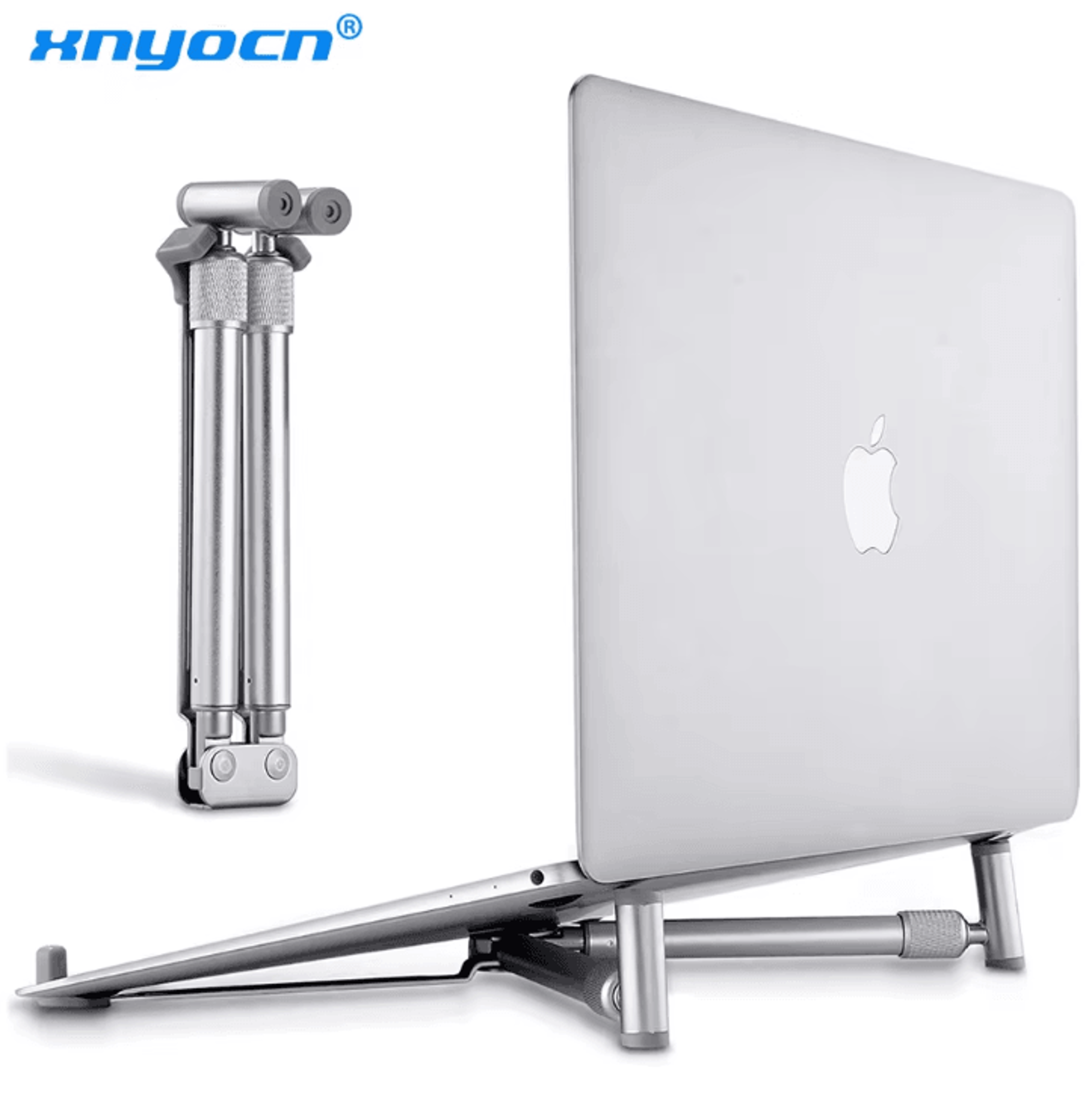 portable aluminum alloy laptop stand foldable universal notebook pc riser support for 12–17 in laptops