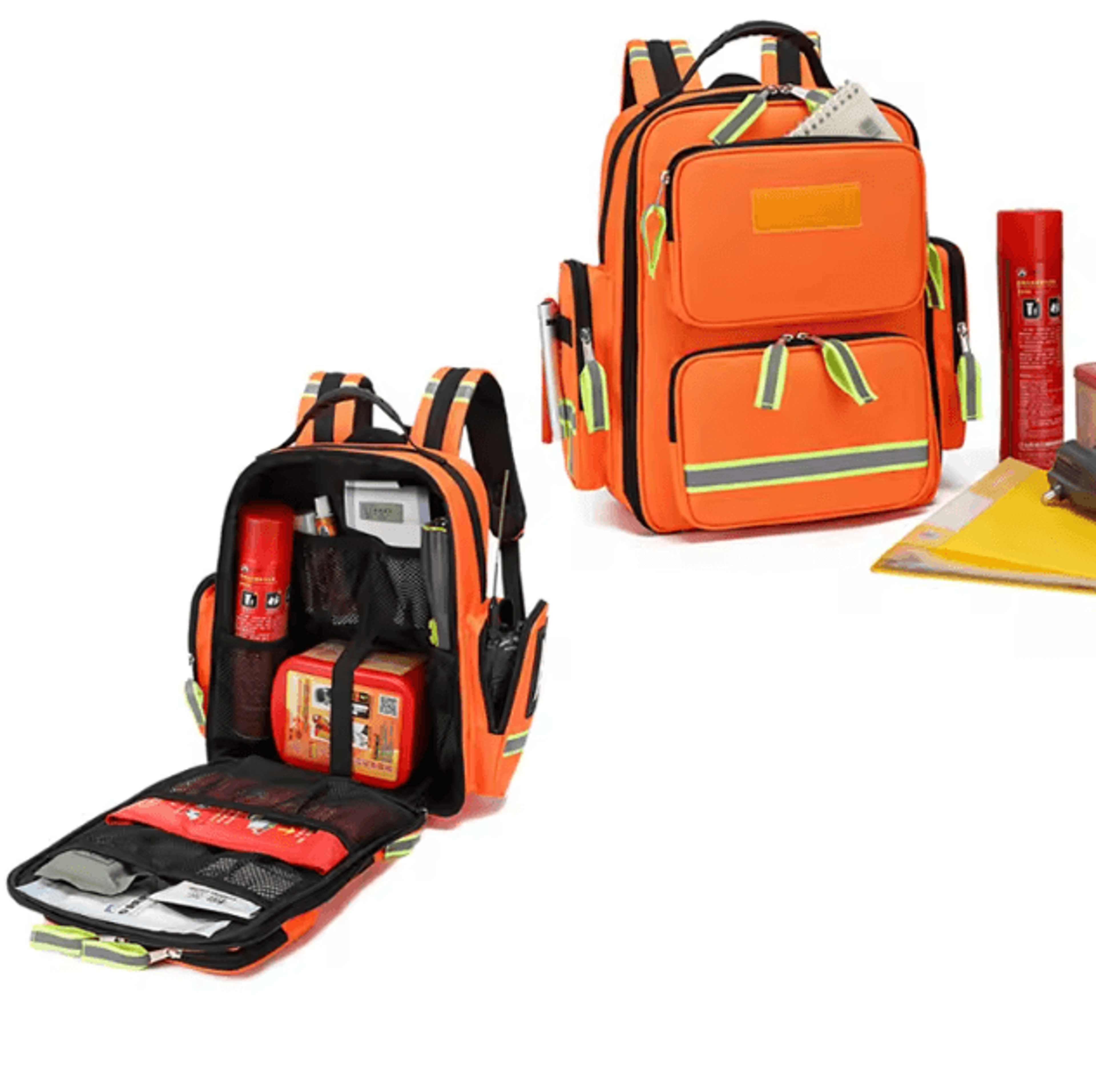 large capacity emergency rescue backpack – outdoor survival first aid kit & medical storage system