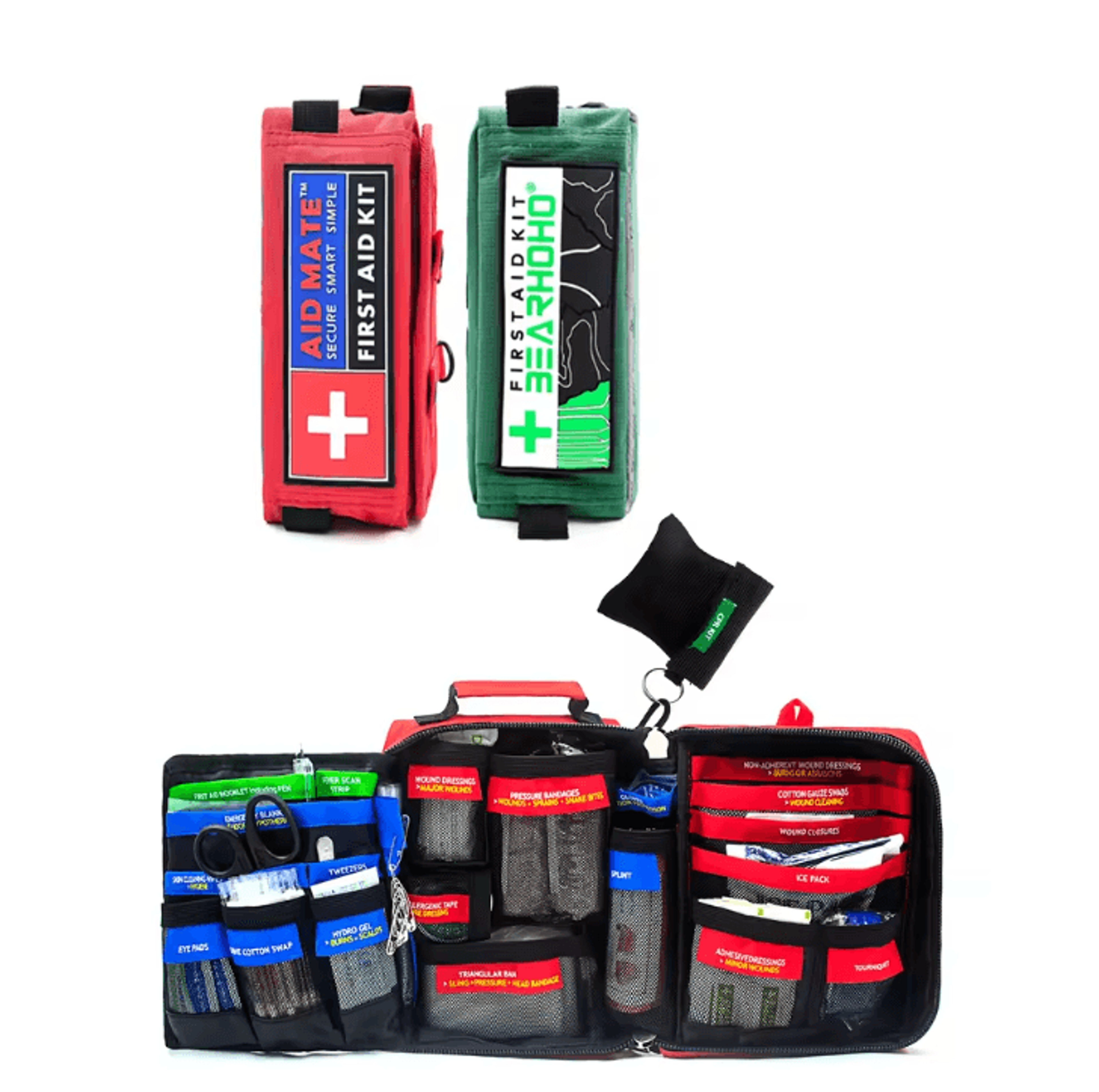 molle professional first aid kit – full/empty emergency survival & ifak trauma bag for outdoor, travel & cycling